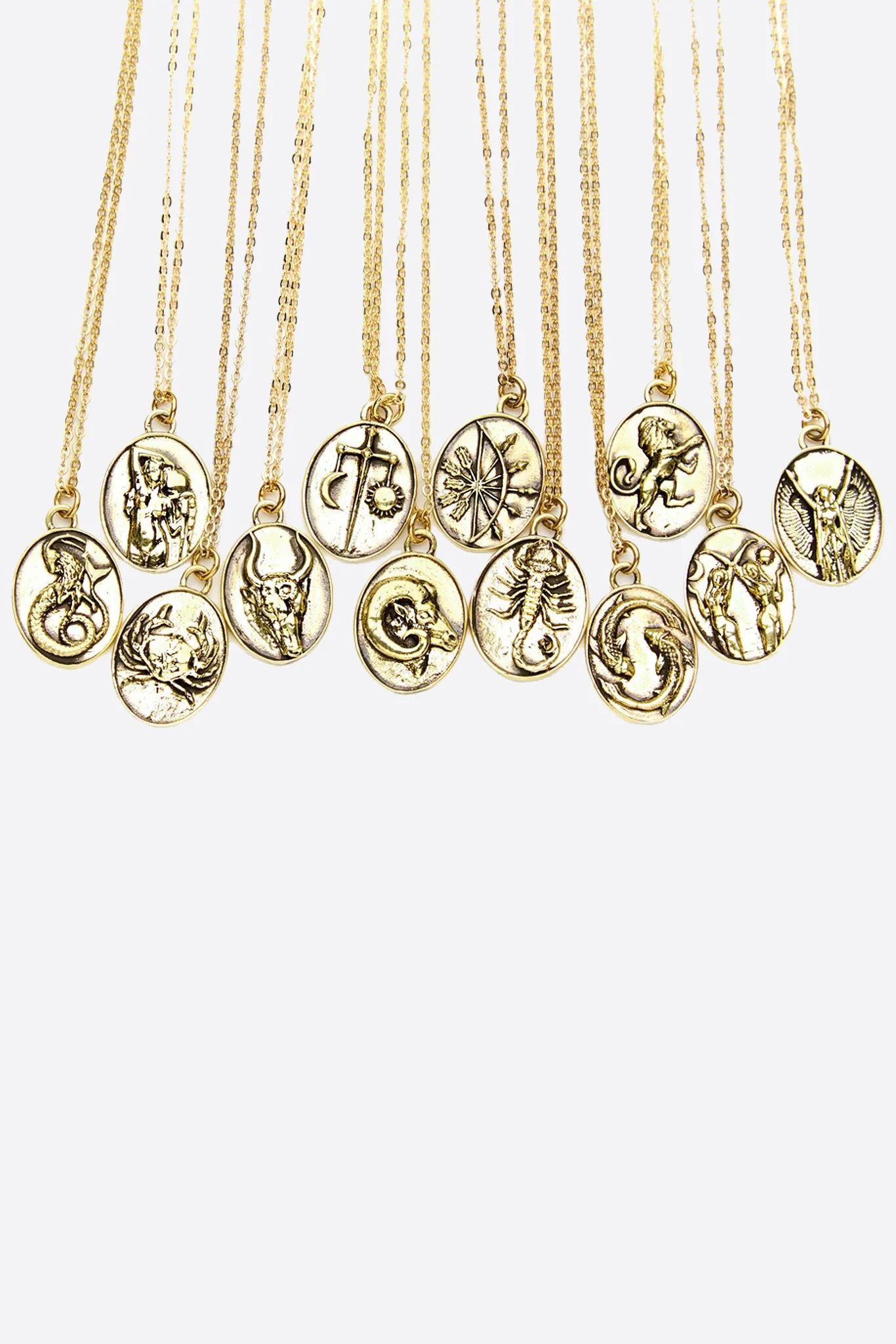 Gold Aquarius Necklace - Image 3