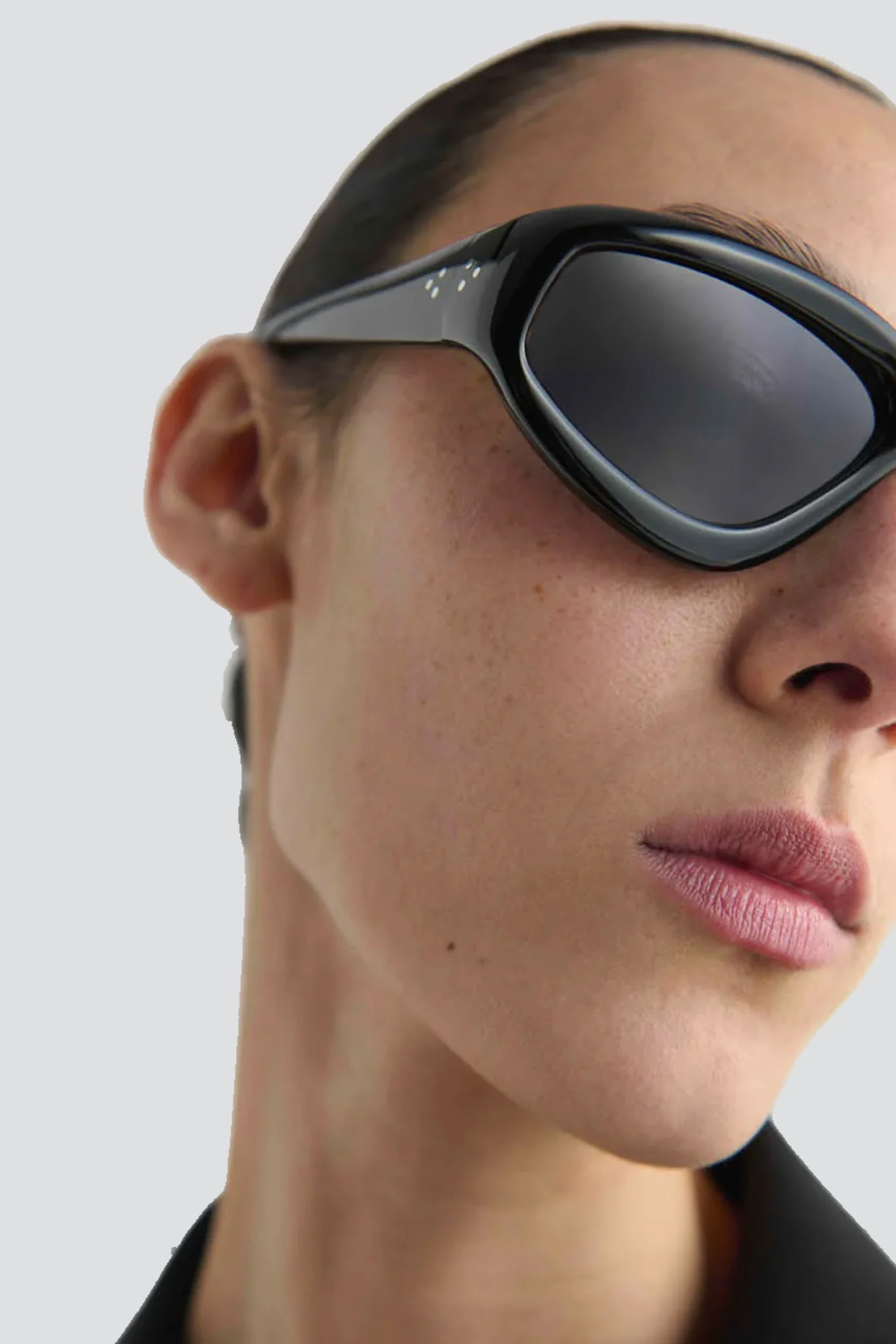 Acetate Black Irfan Sunglasses - Image 6