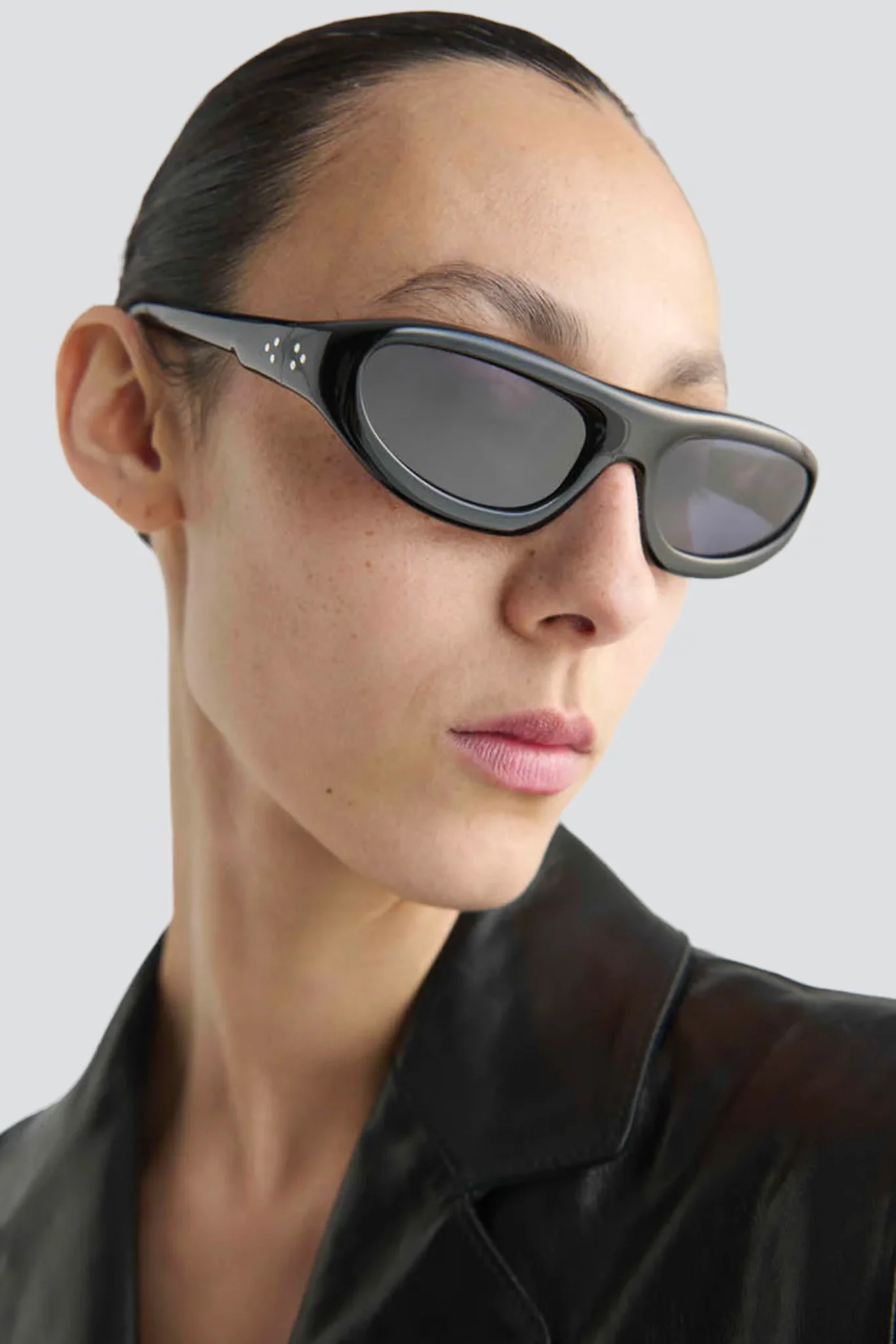 Acetate Black Uns Sunglasses - Image 5