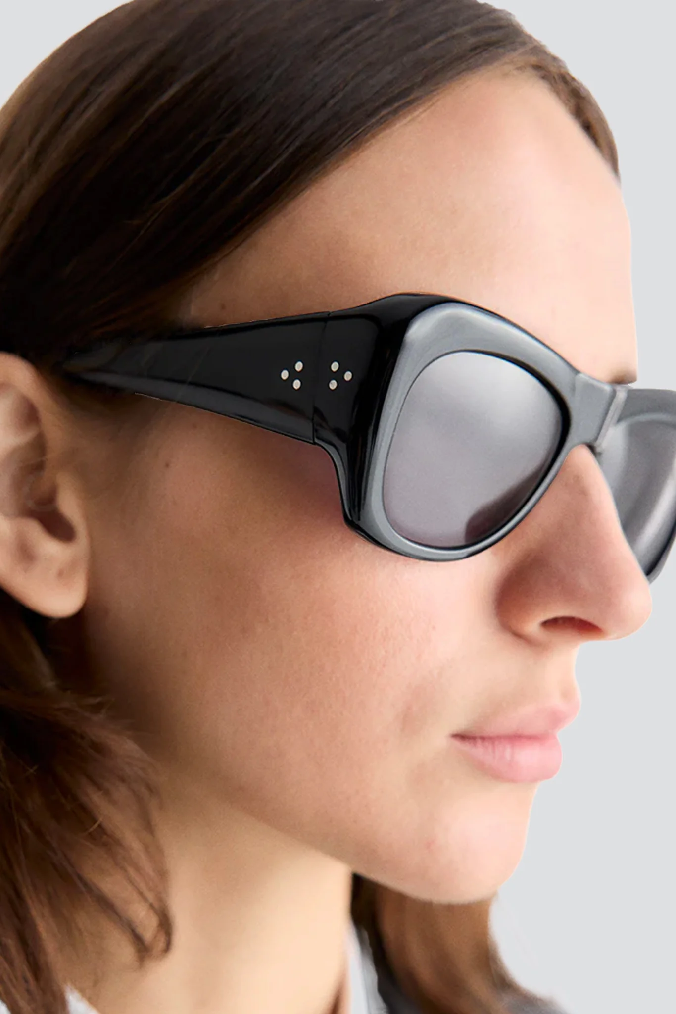 Acetate Black Nazim Sunglasses - Image 4