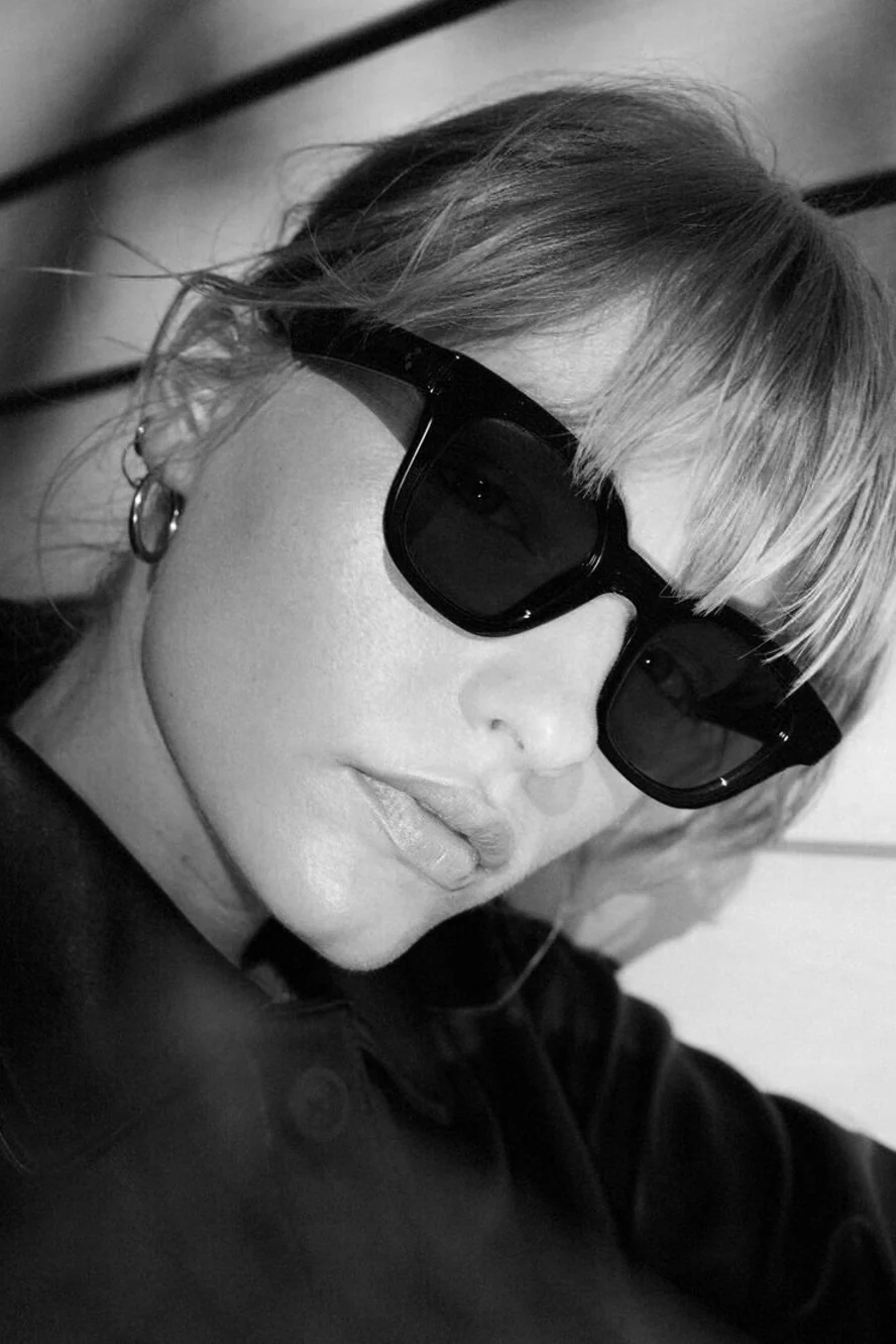Acetate Warsaw Sunglasses - Black - Image 5