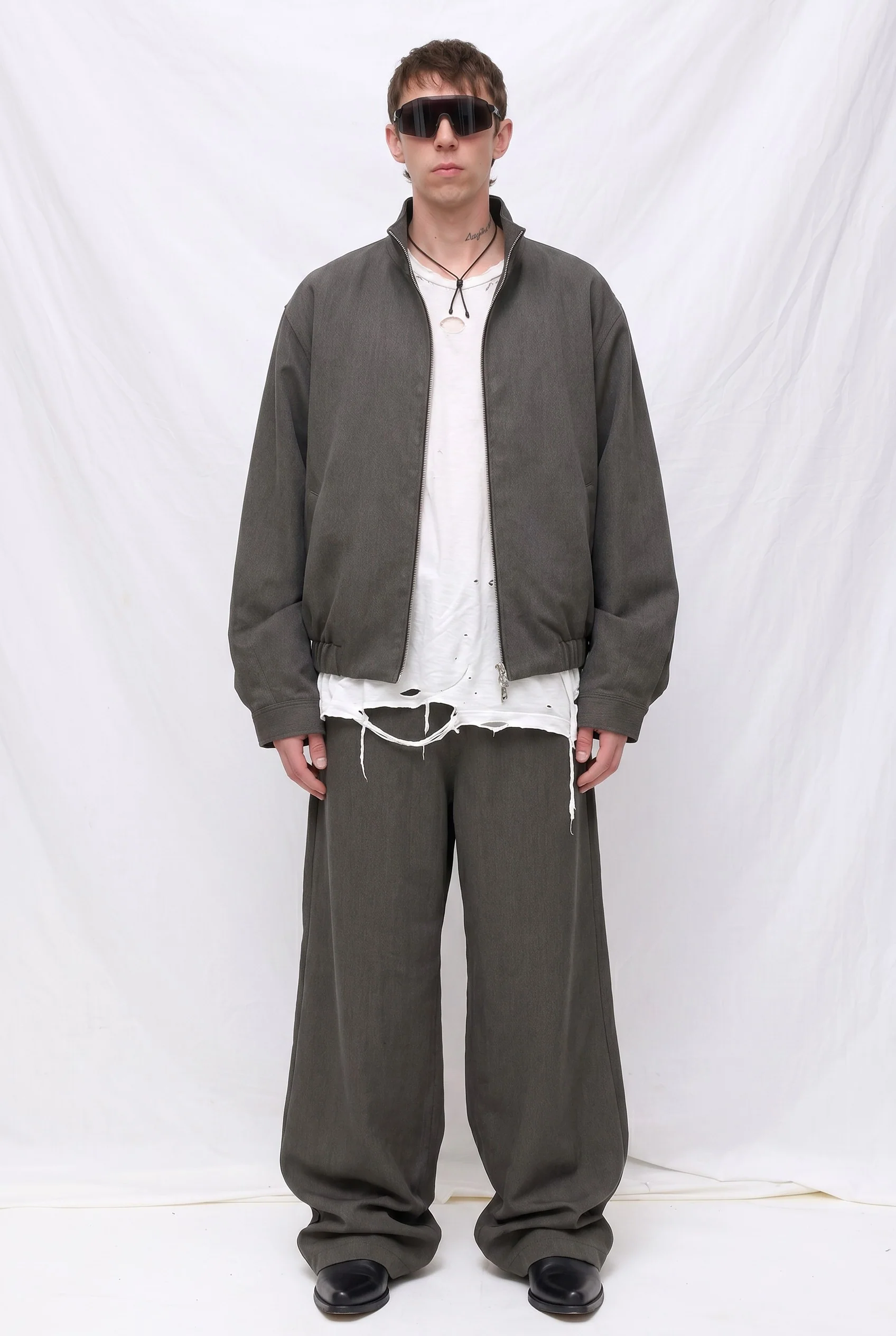 Army Rayon Mockneck Jacket - Image 3