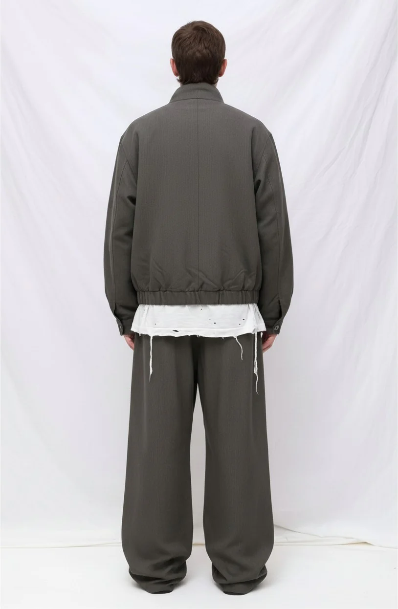 Army Rayon Mockneck Jacket - Image 4