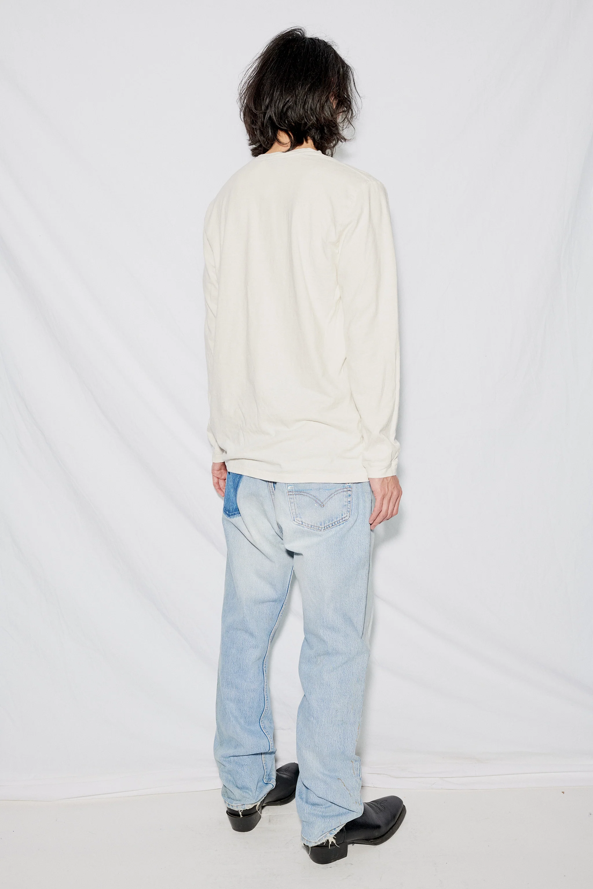 White Baja Long Sleeve Tee - Image 4