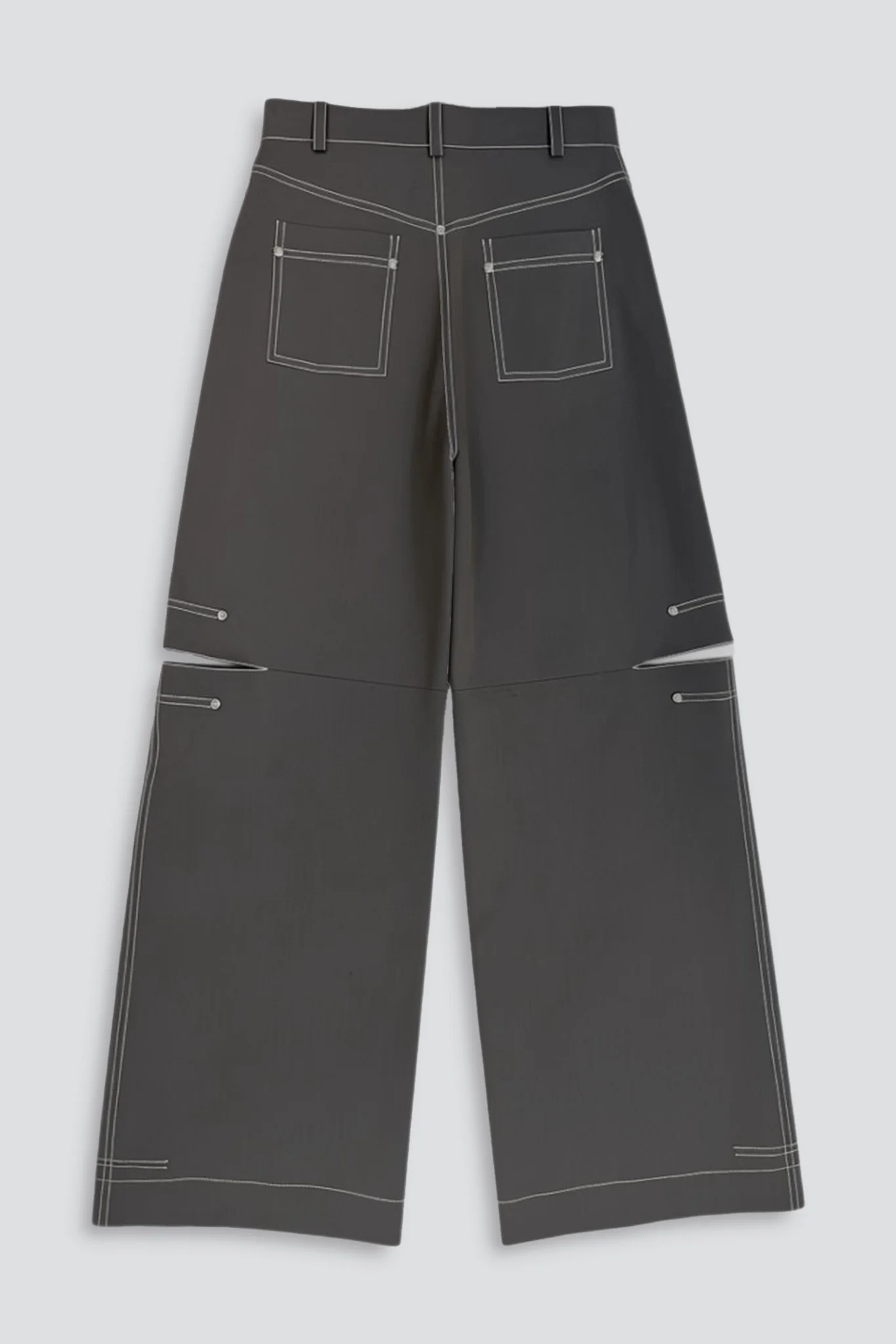 Beige Cutout Pants - Image 2