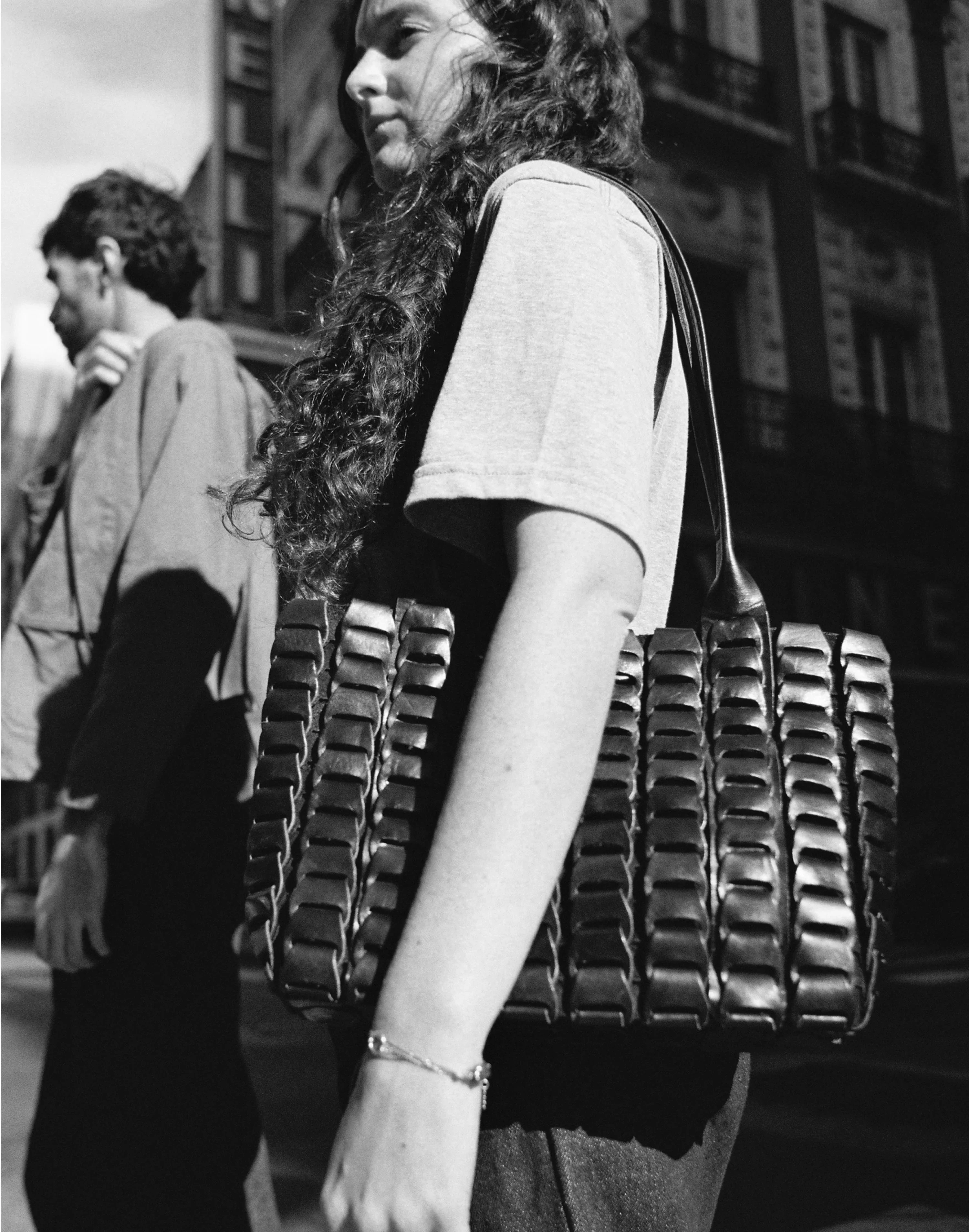 Black Basket Bag - Image 4