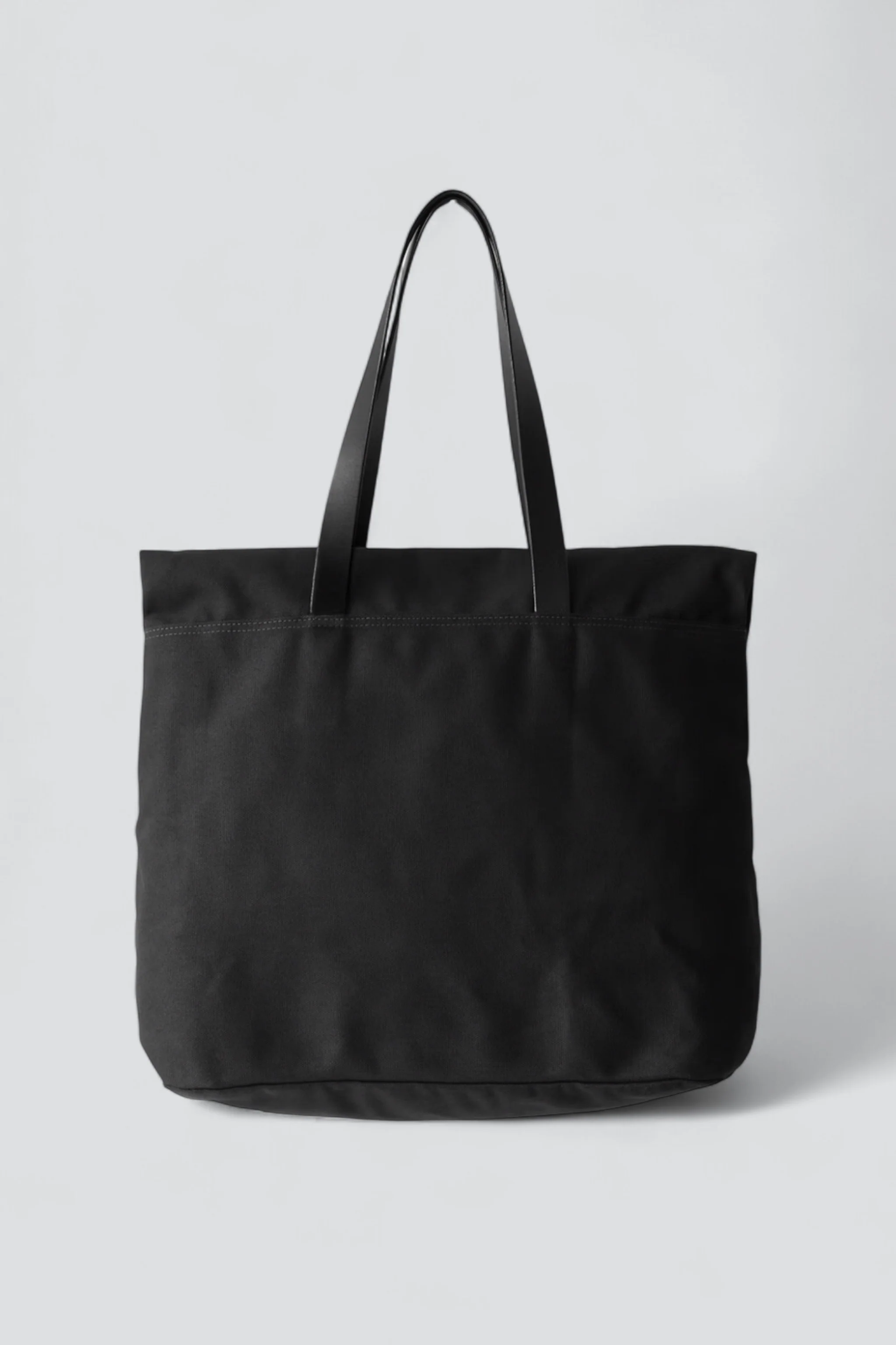 Black Canvas and Leather Fold Weekender - Image 3