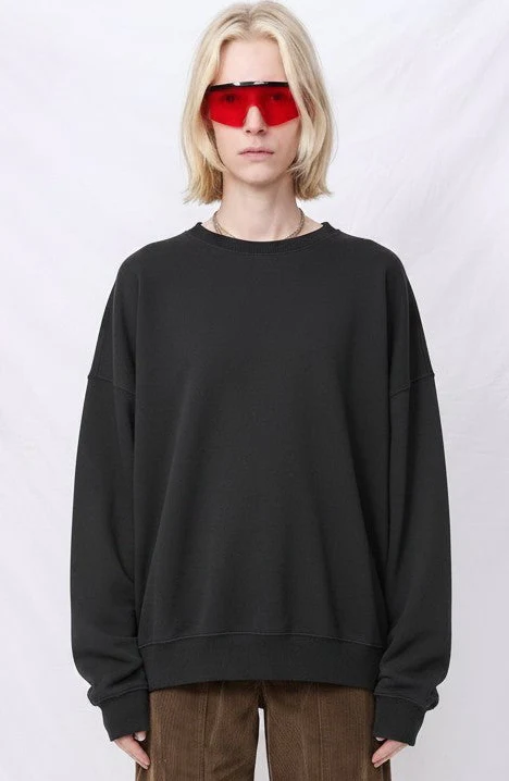 Black Cropped Crewneck - Image 3