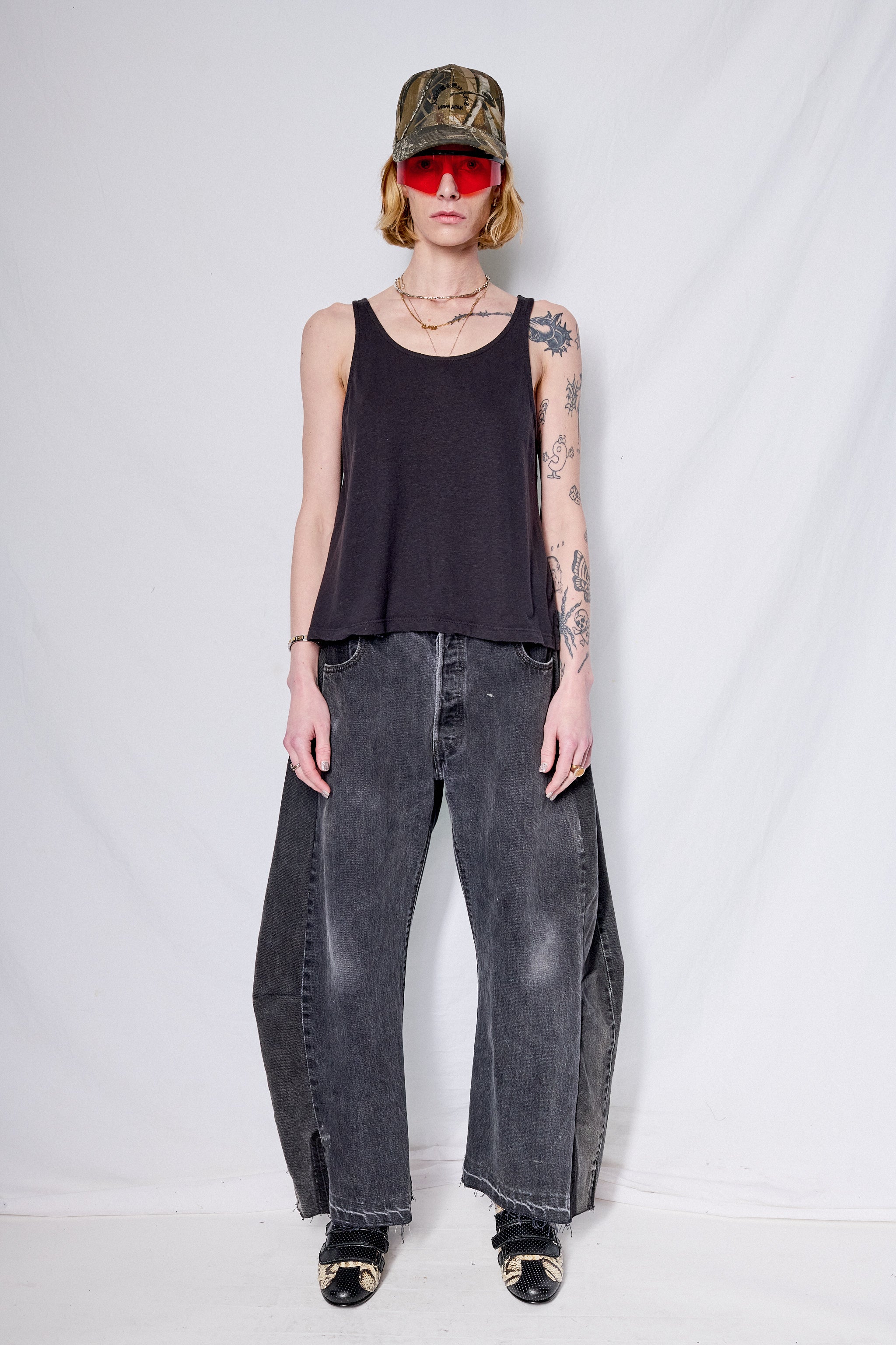 Black Cropped Tank - Image 3
