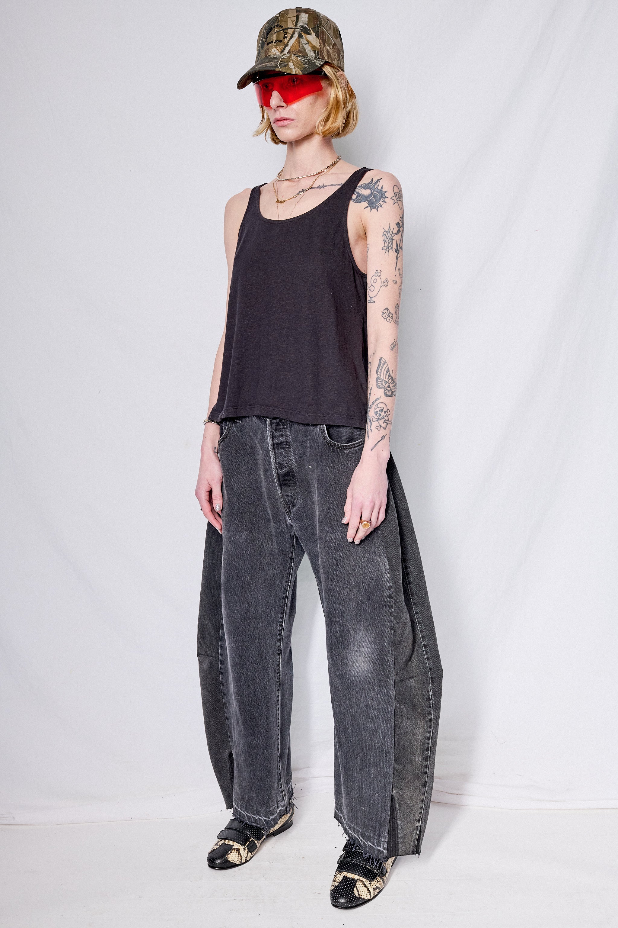 Black Cropped Tank - Image 4