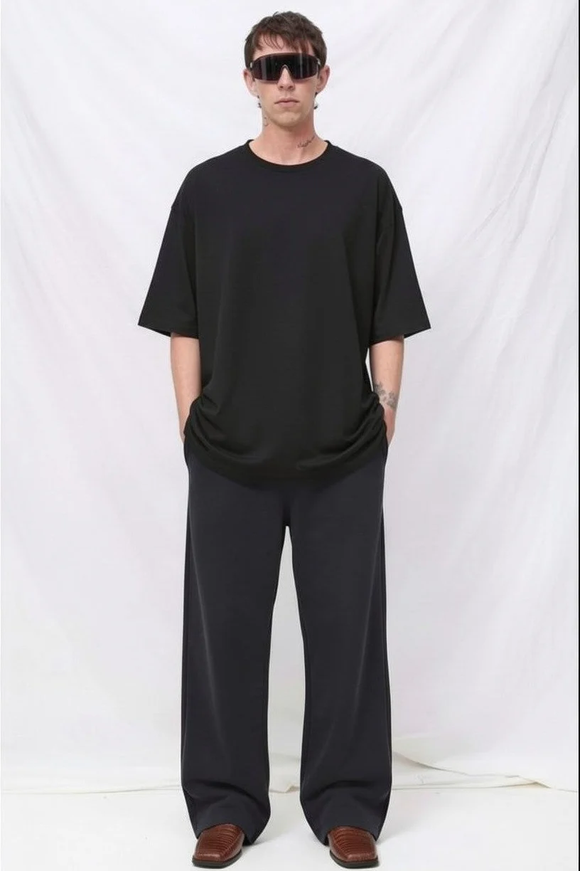 Black Fleece Straight Leg Sweatpant - Image 6