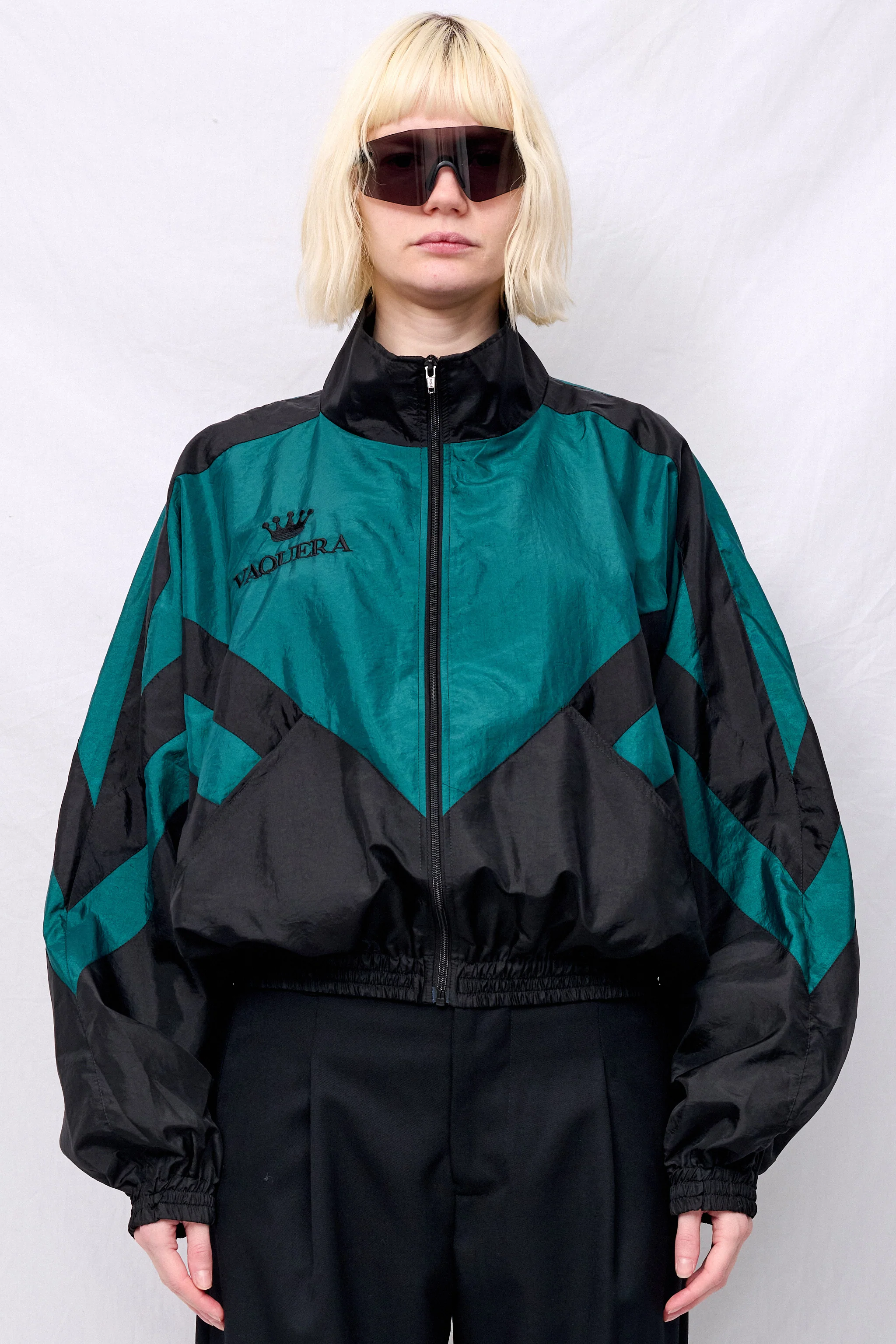 Black Green Windbreaker Woven - Image 6