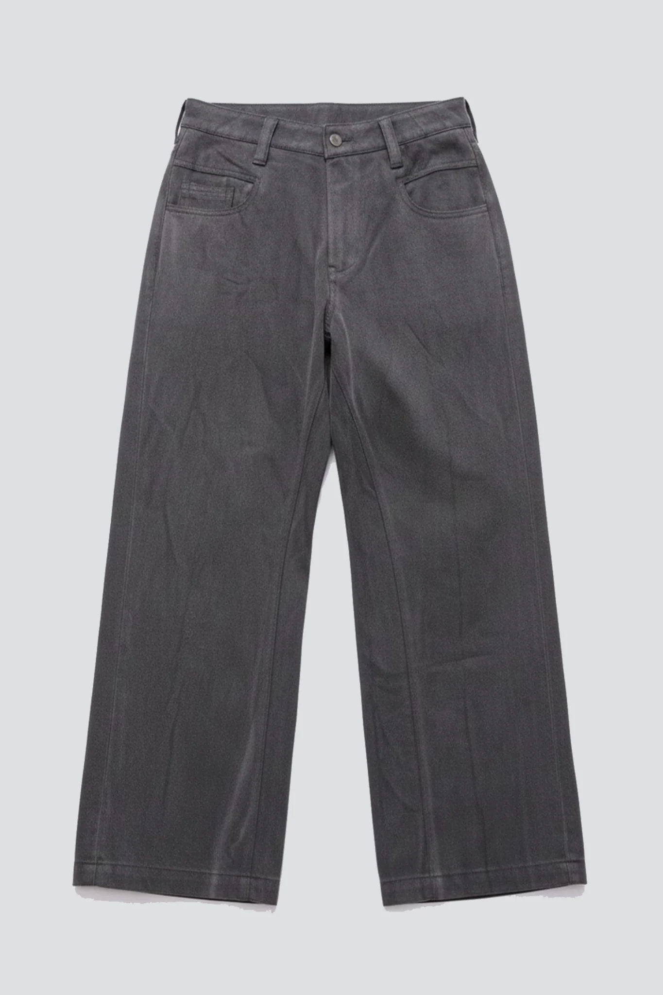 Black Grey Wash Denim Twist Jean