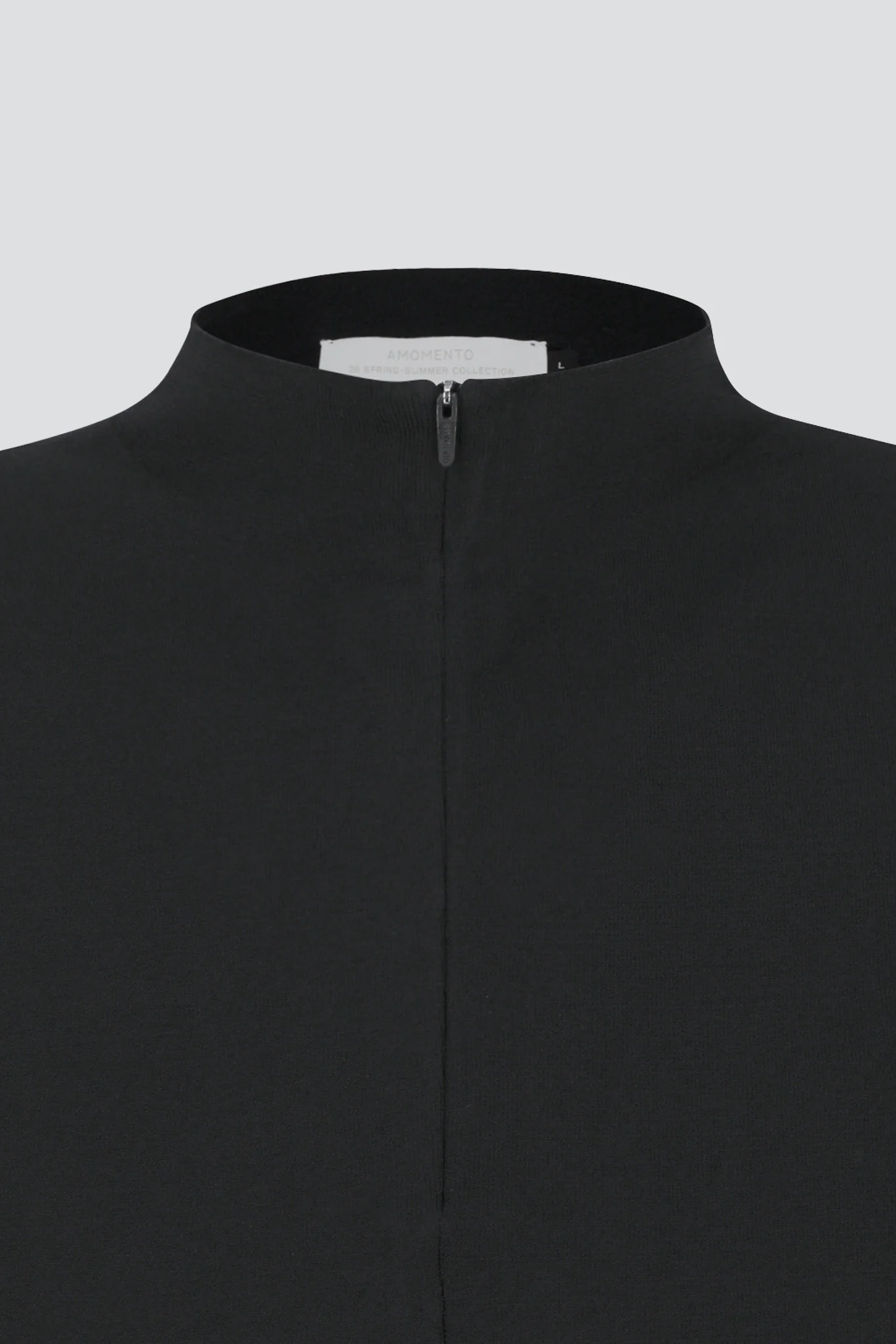 Black Half Zip-Up Knit Top - Image 6
