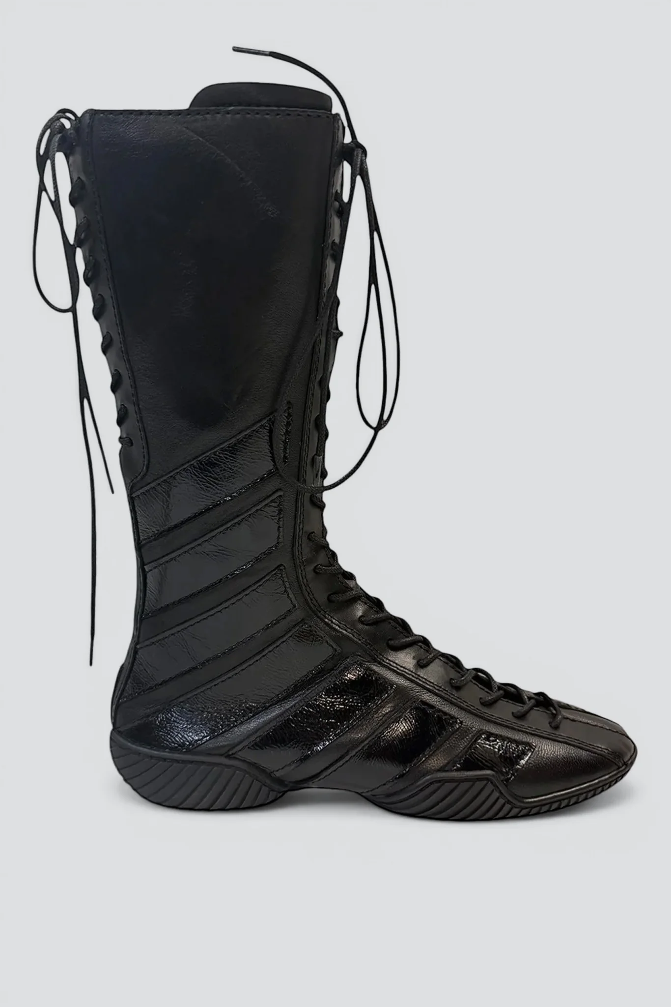 Black Imogen Lace Sneaker Boots