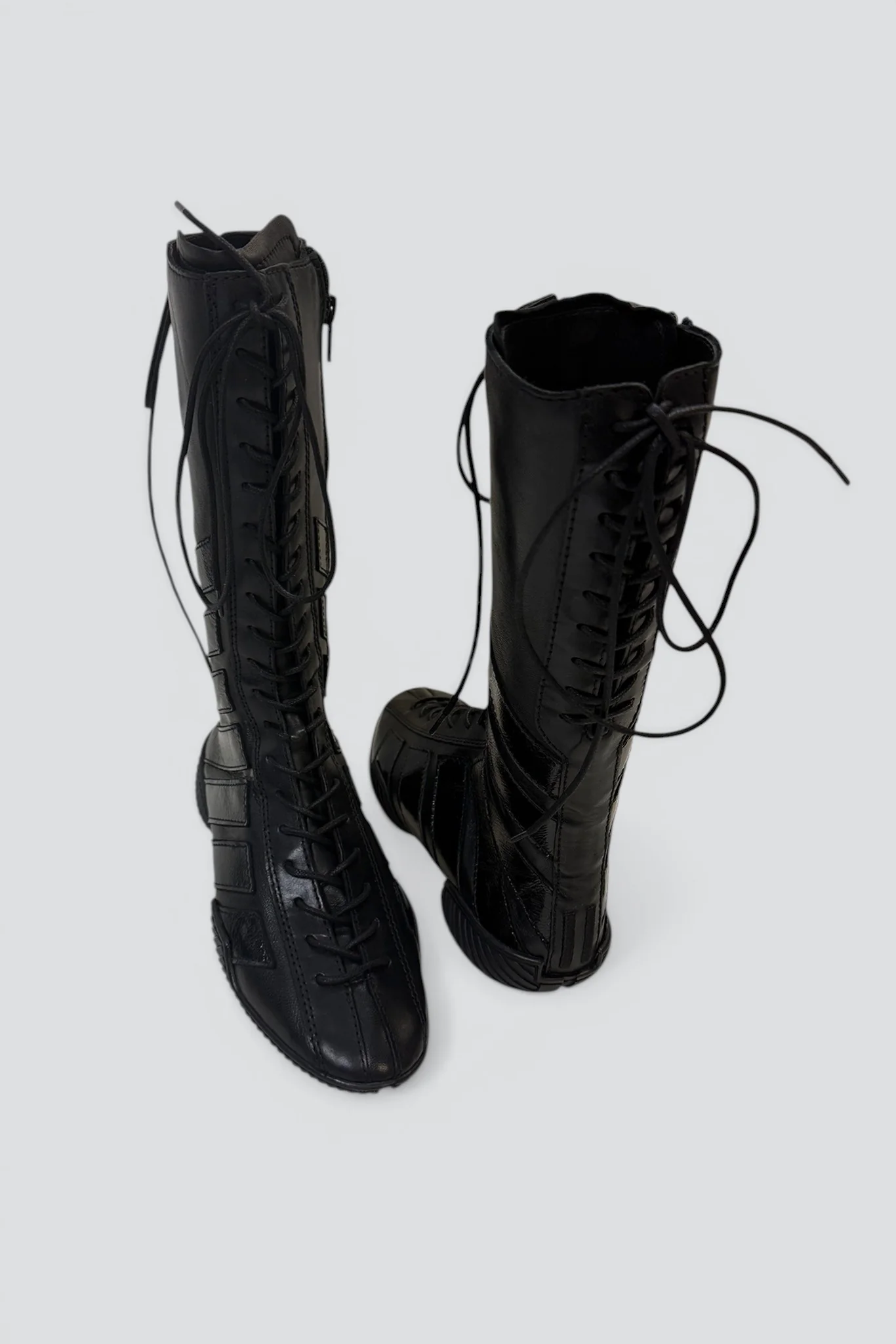 Black Imogen Lace Sneaker Boots - Image 3