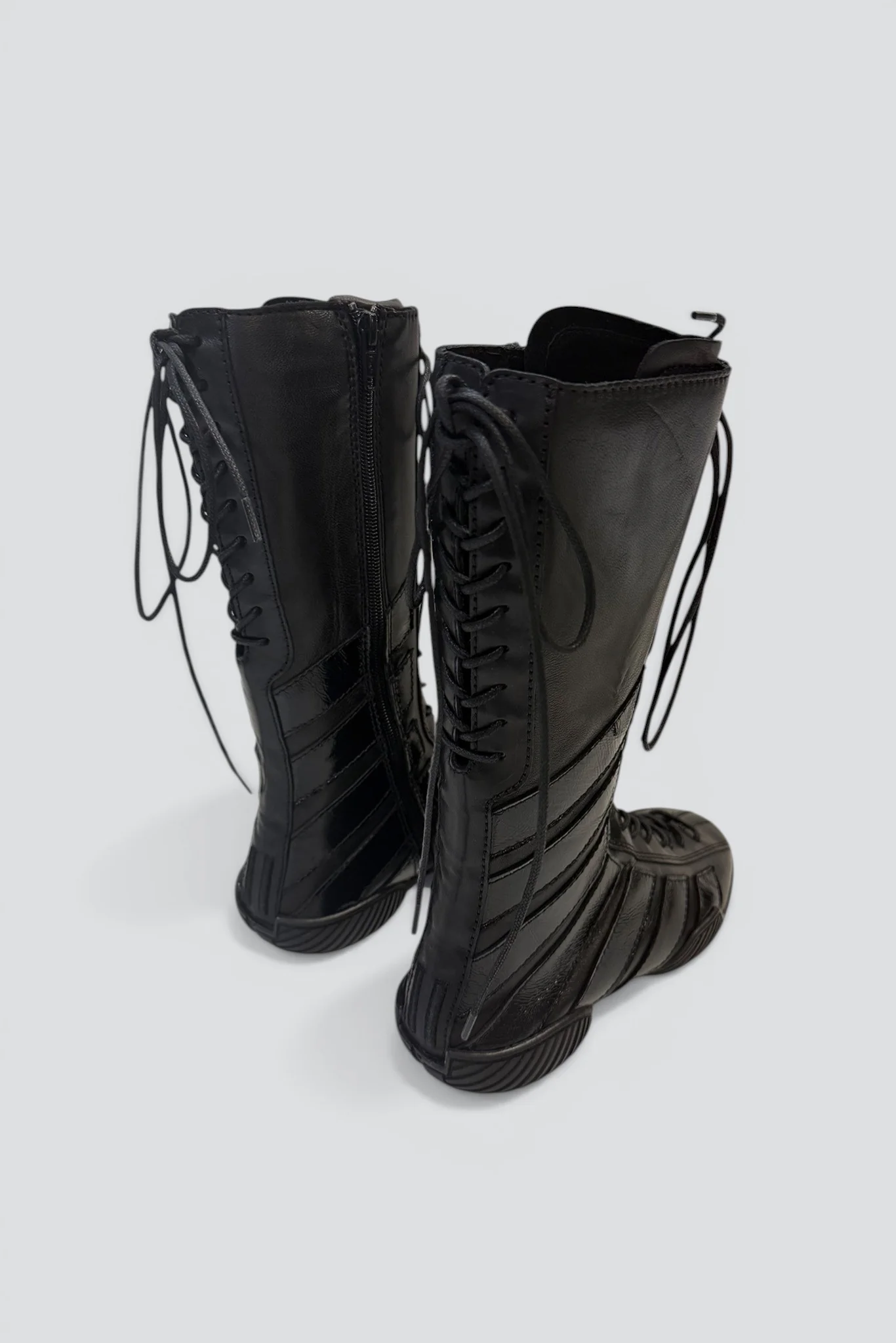 Black Imogen Lace Sneaker Boots - Image 4