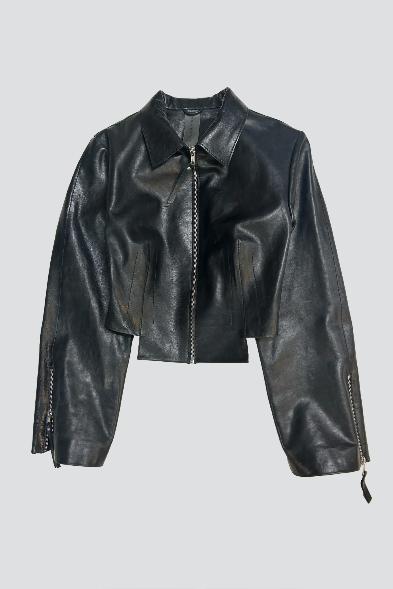 Black Kamen Leather Jacket - Image 5