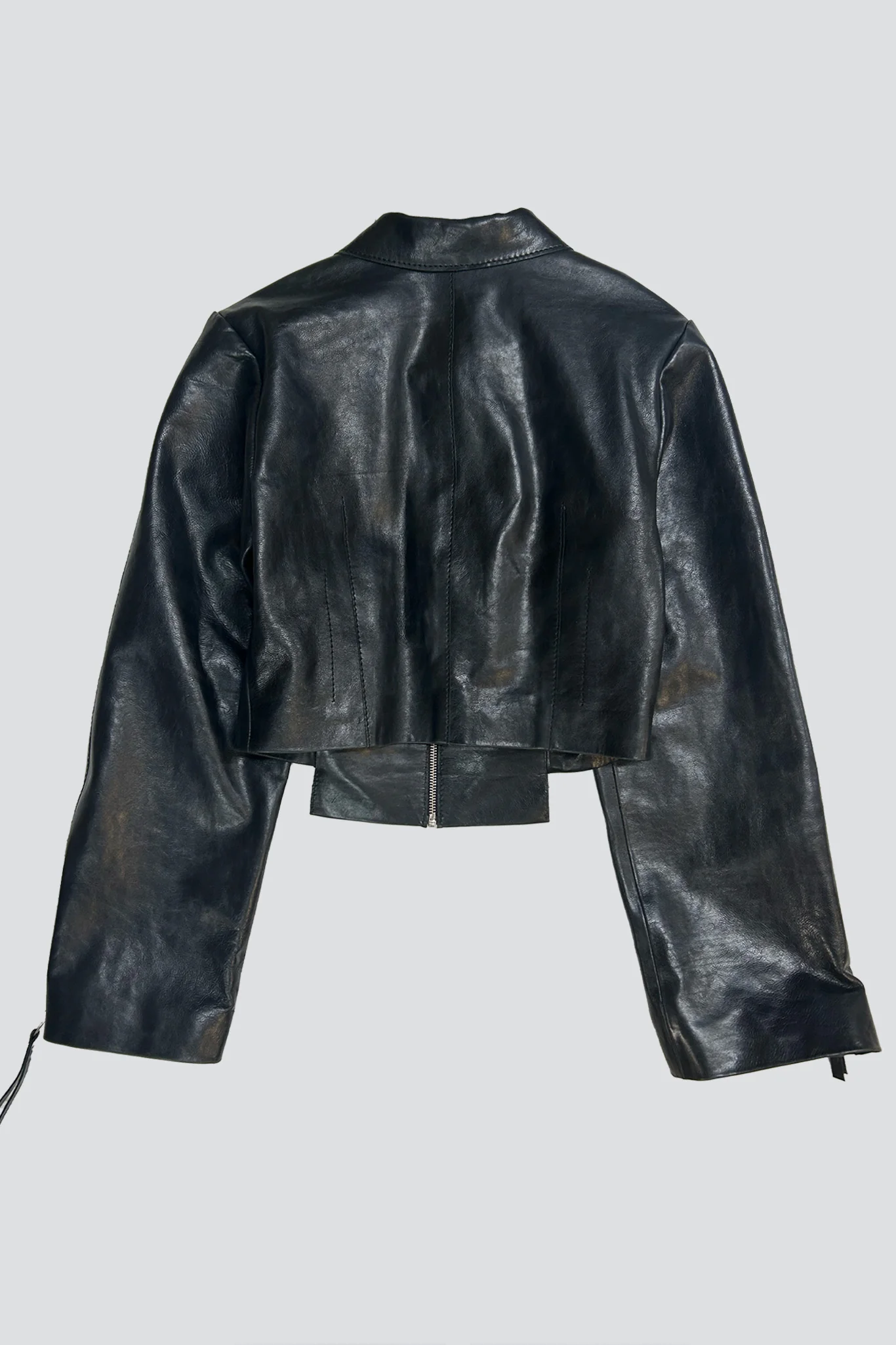Black Kamen Leather Jacket - Image 6