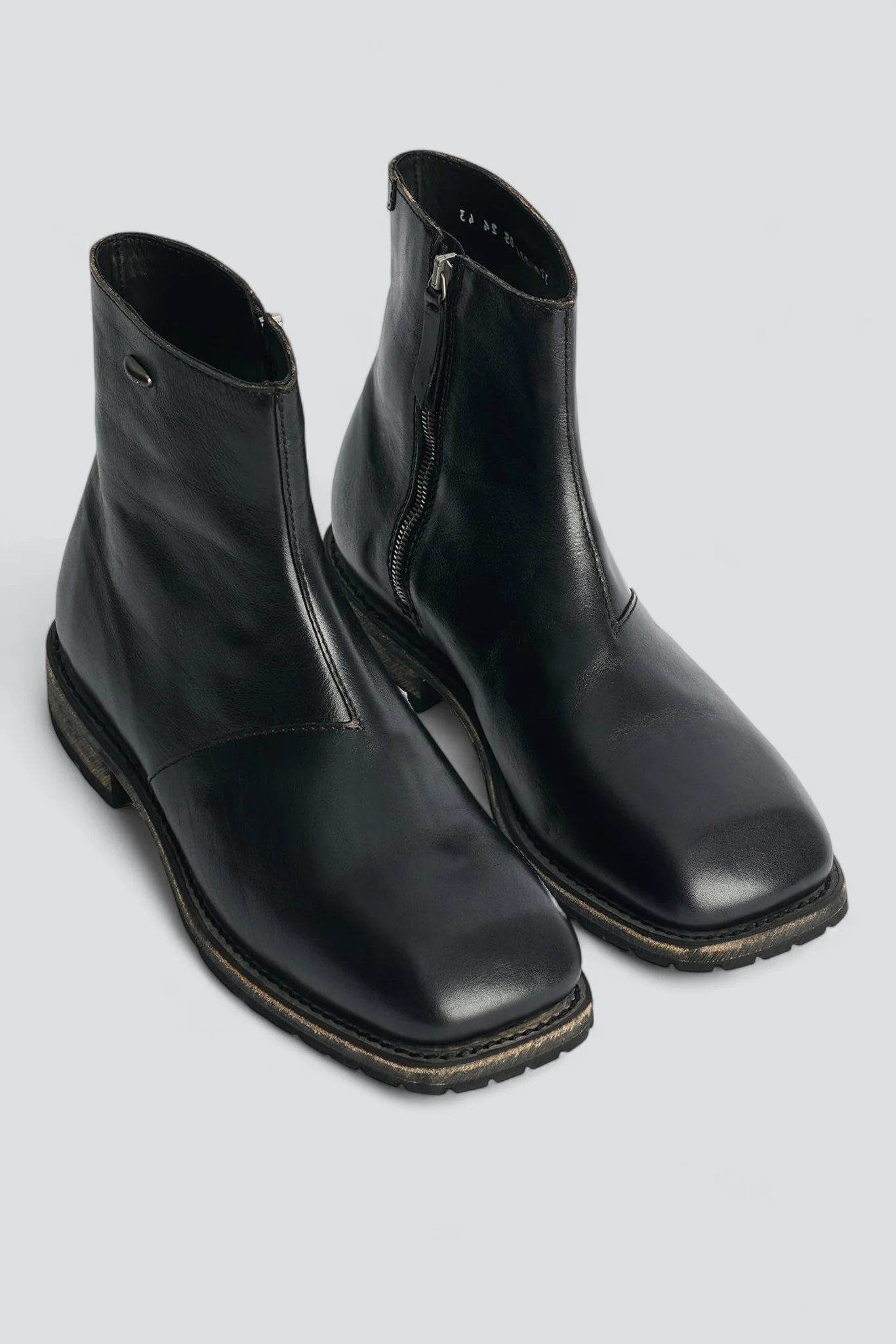 Black Leather Engine Boot - Image 2