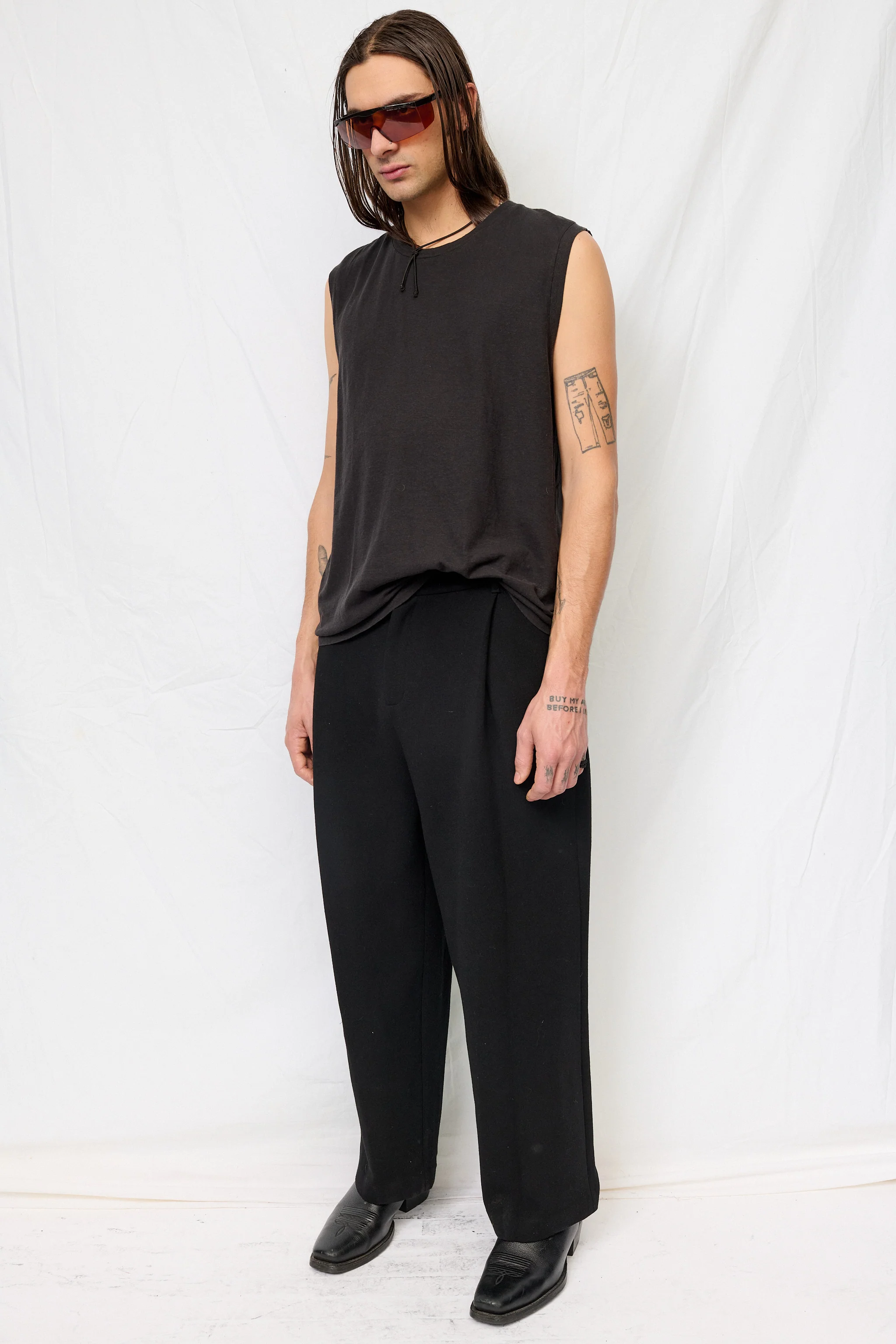 Black Malibu Muscle Tee - Image 4