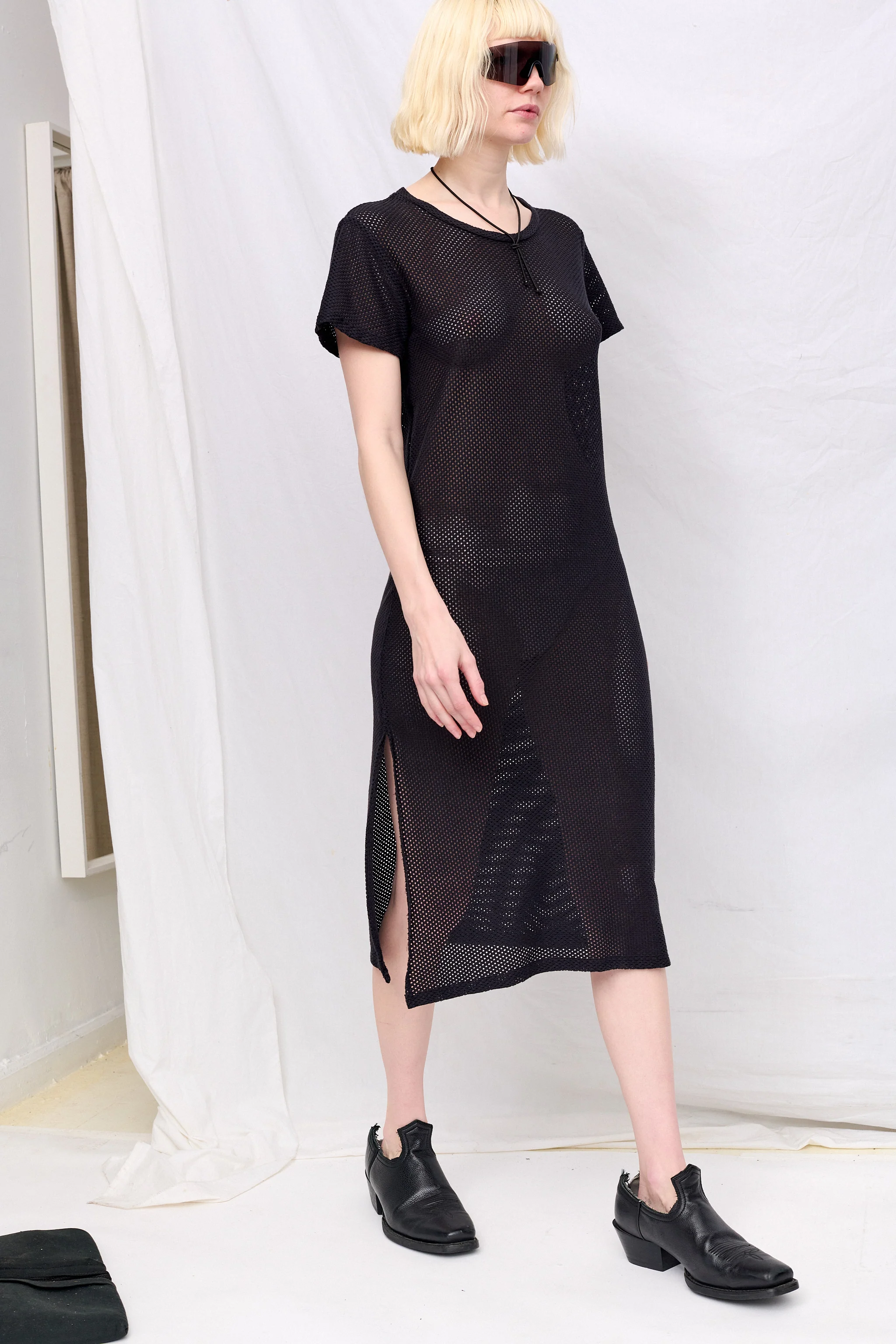 Black Mesh Sydney Dress - Image 2