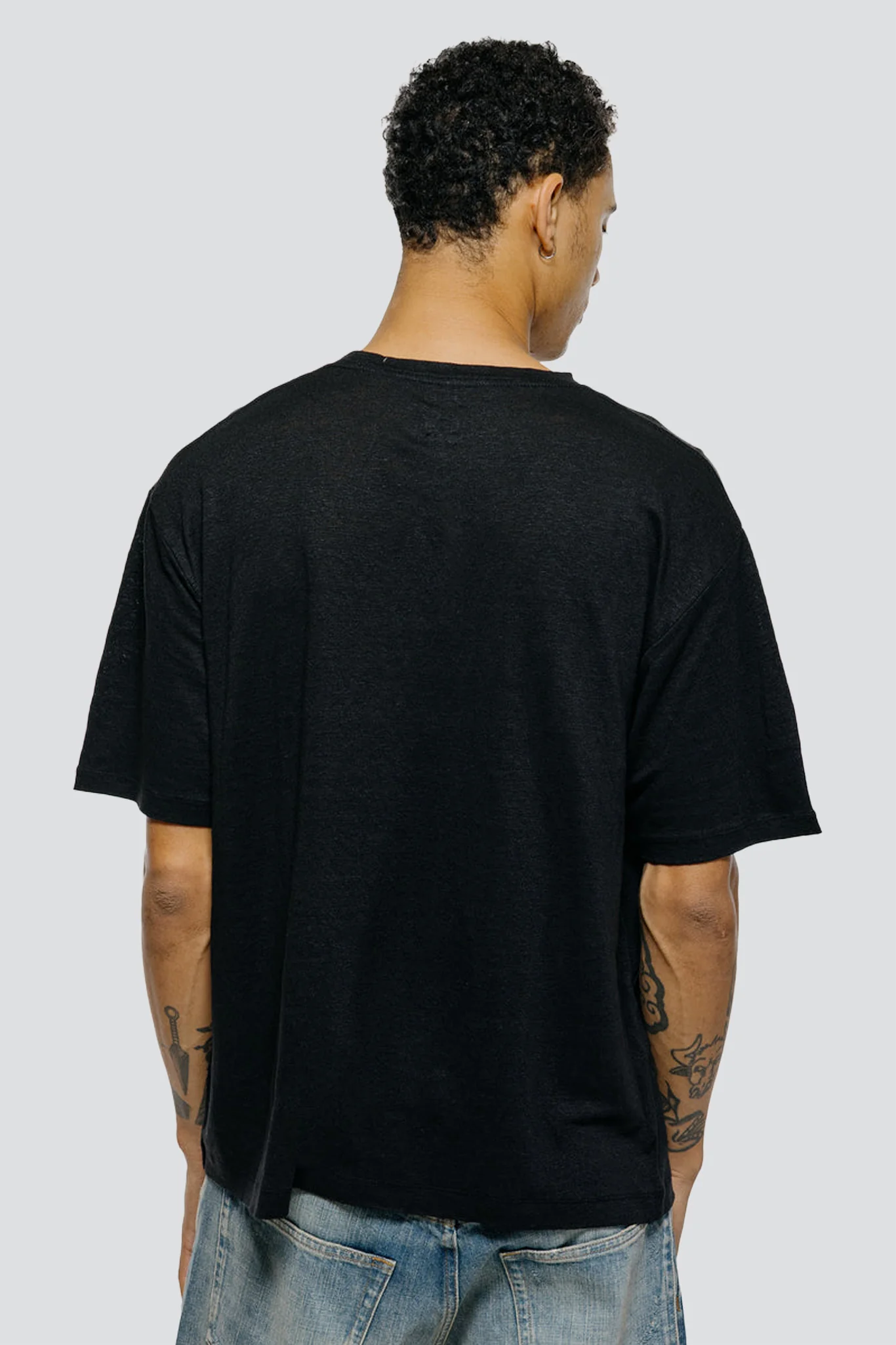 Black Normandy Linen Shirt - Image 5