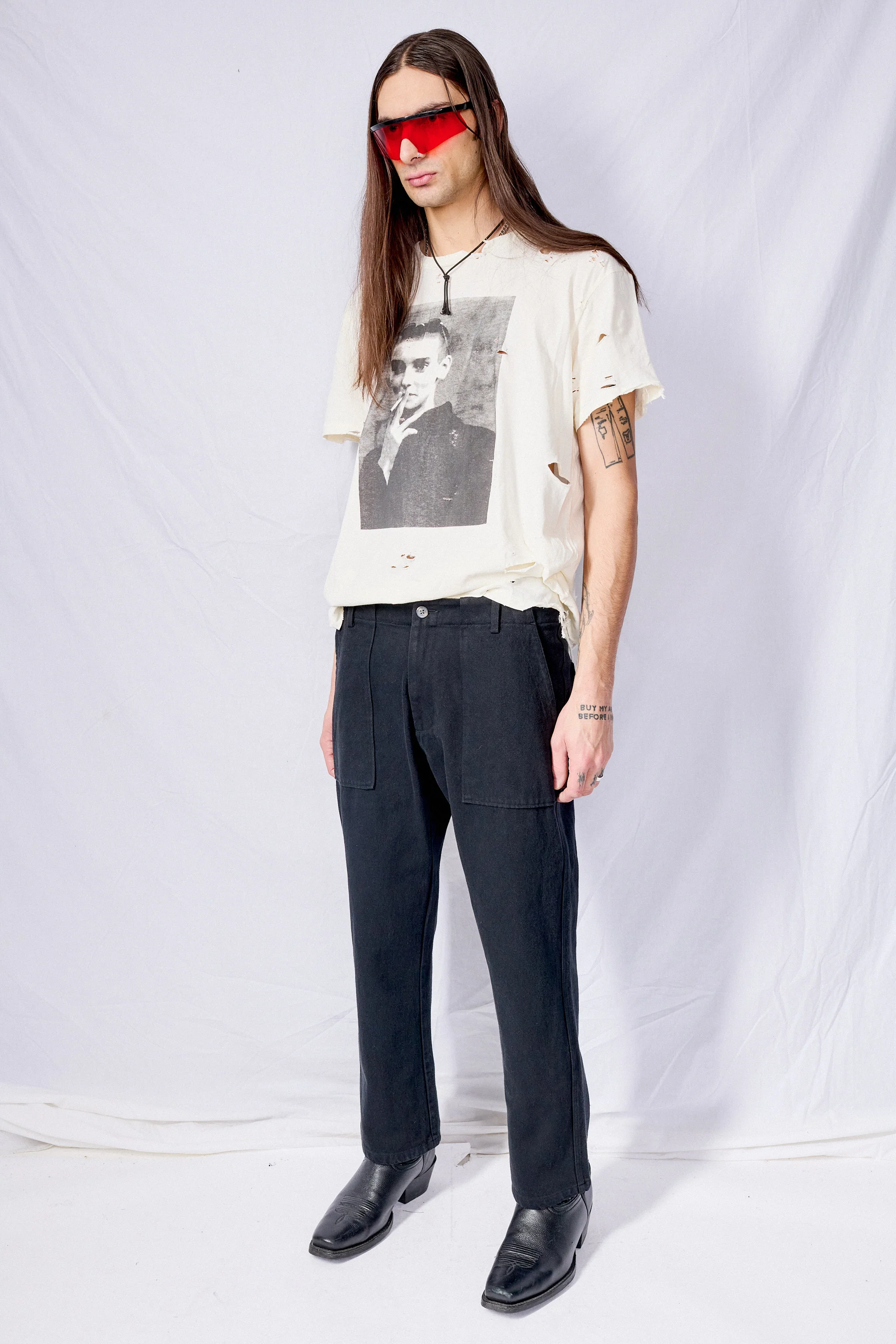 Black Denim Vietnam Pant - Image 4