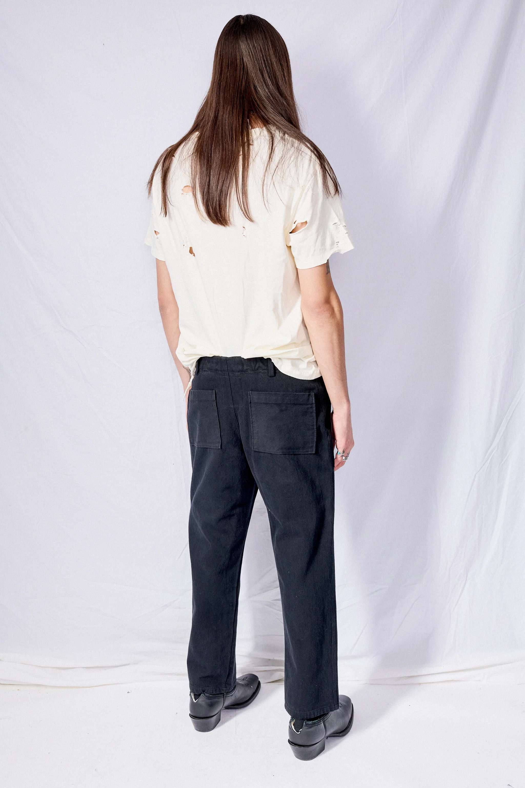 Black Denim Vietnam Pant - Image 5