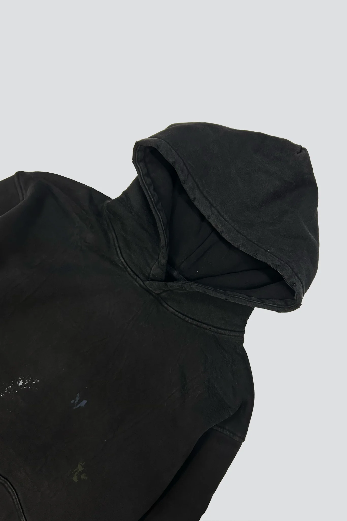 Black Painted Hoodie - Image 9