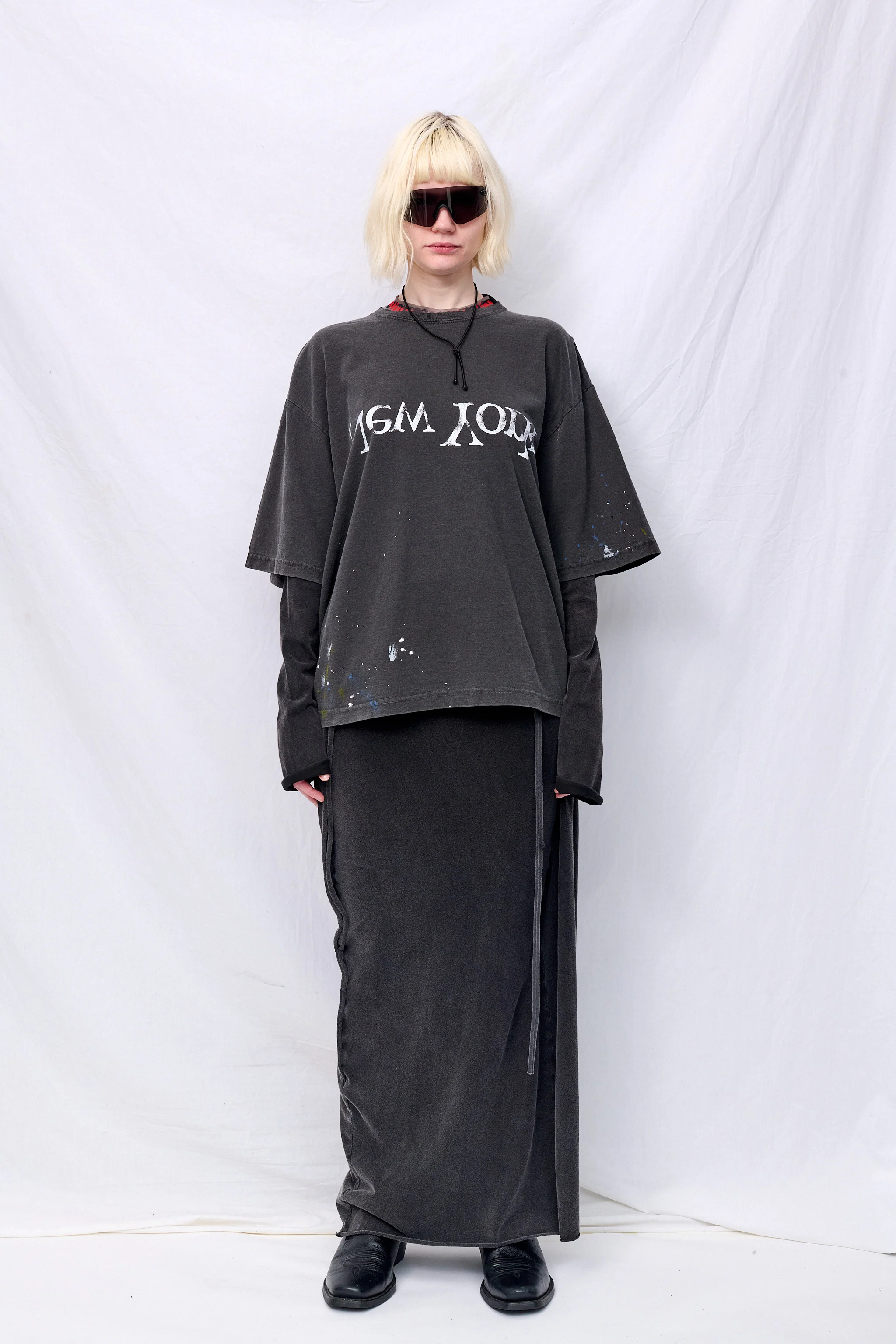 Shadow Painted New York Logo T-Shirt - Image 3