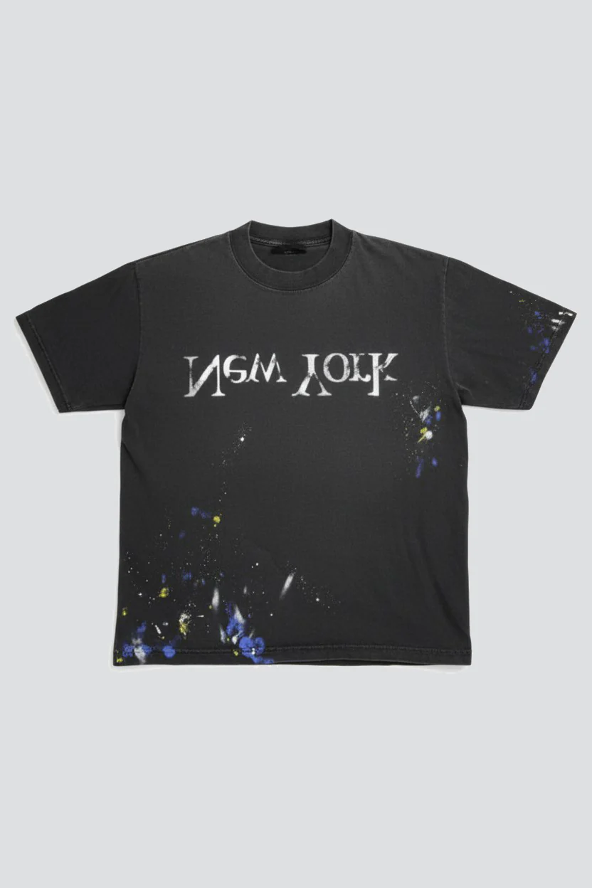 Shadow Painted New York Logo T-Shirt - Image 6