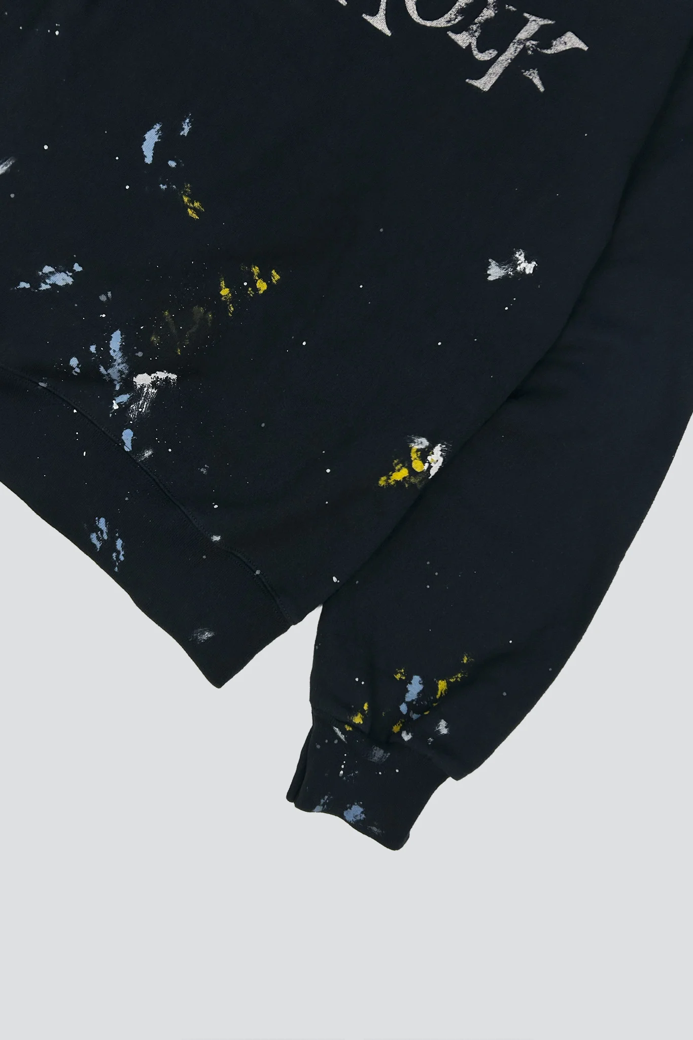Black Painted New York Logo Sweatshirt - Image 10