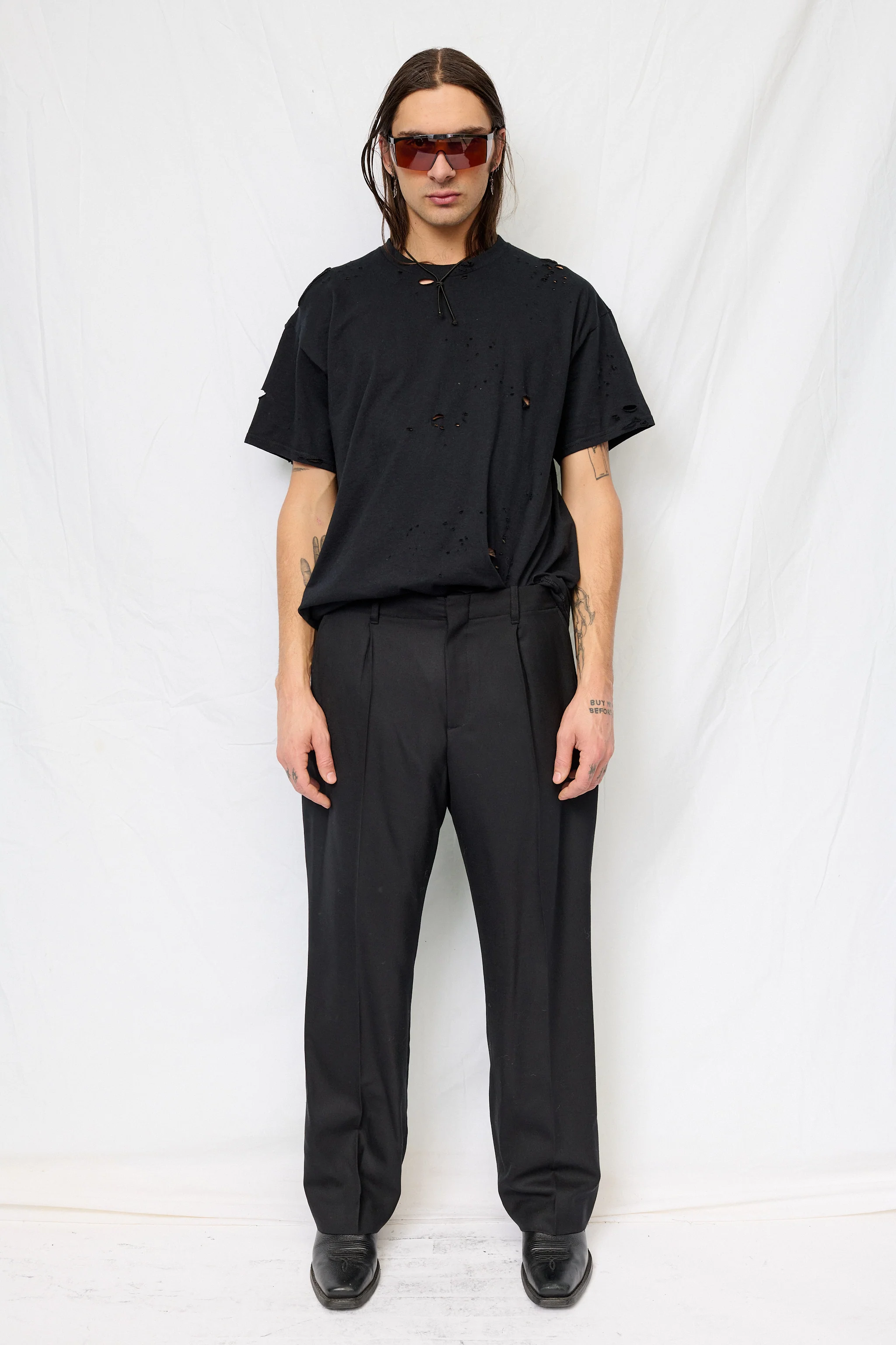 Black Borrowed Chino - Image 2