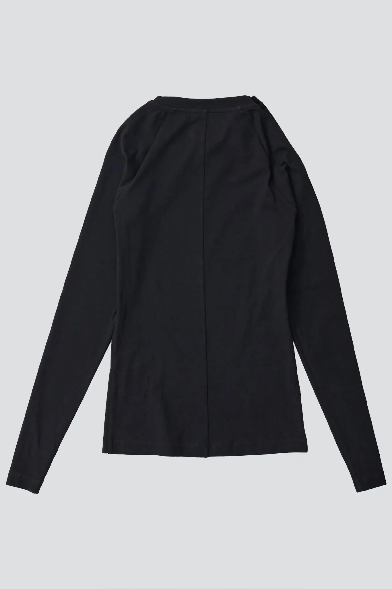 Black Ribbed Raglan Longsleeve - Image 11