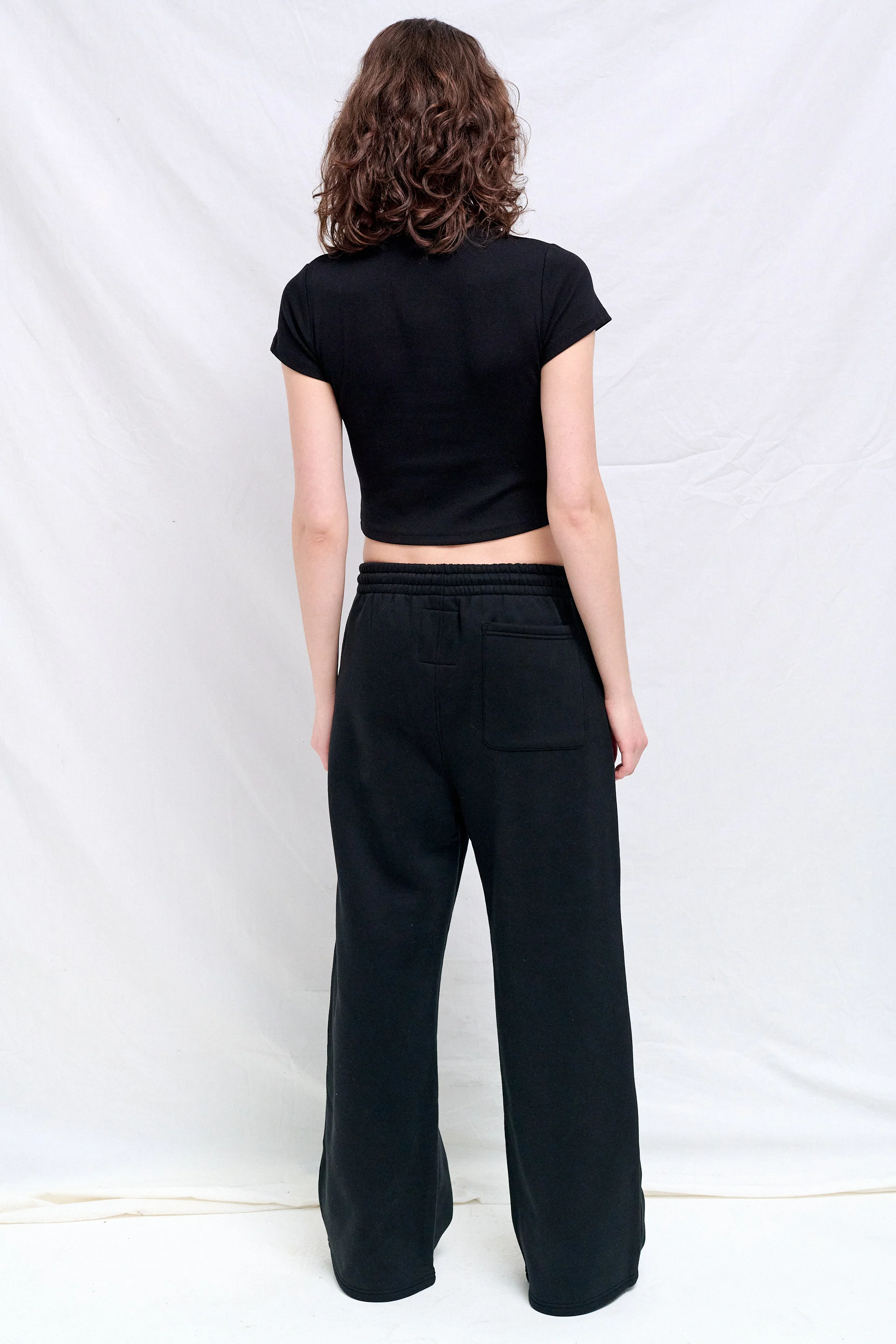 Black Slim Fit Mock Neck T-Shirt - Image 5