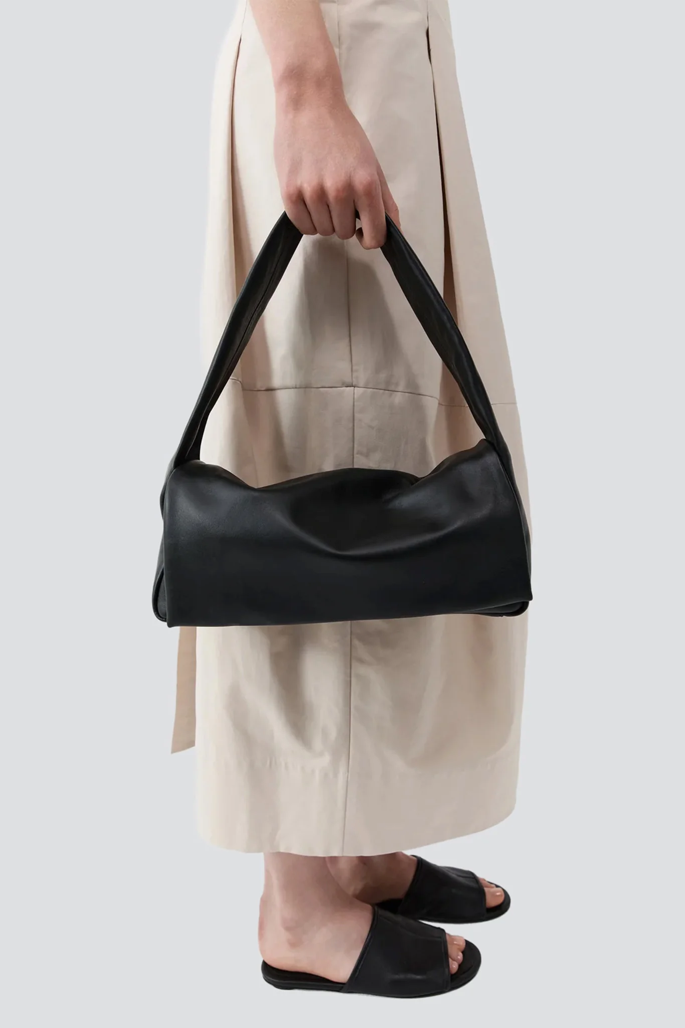 Black Soft Slim Satchel - Image 2