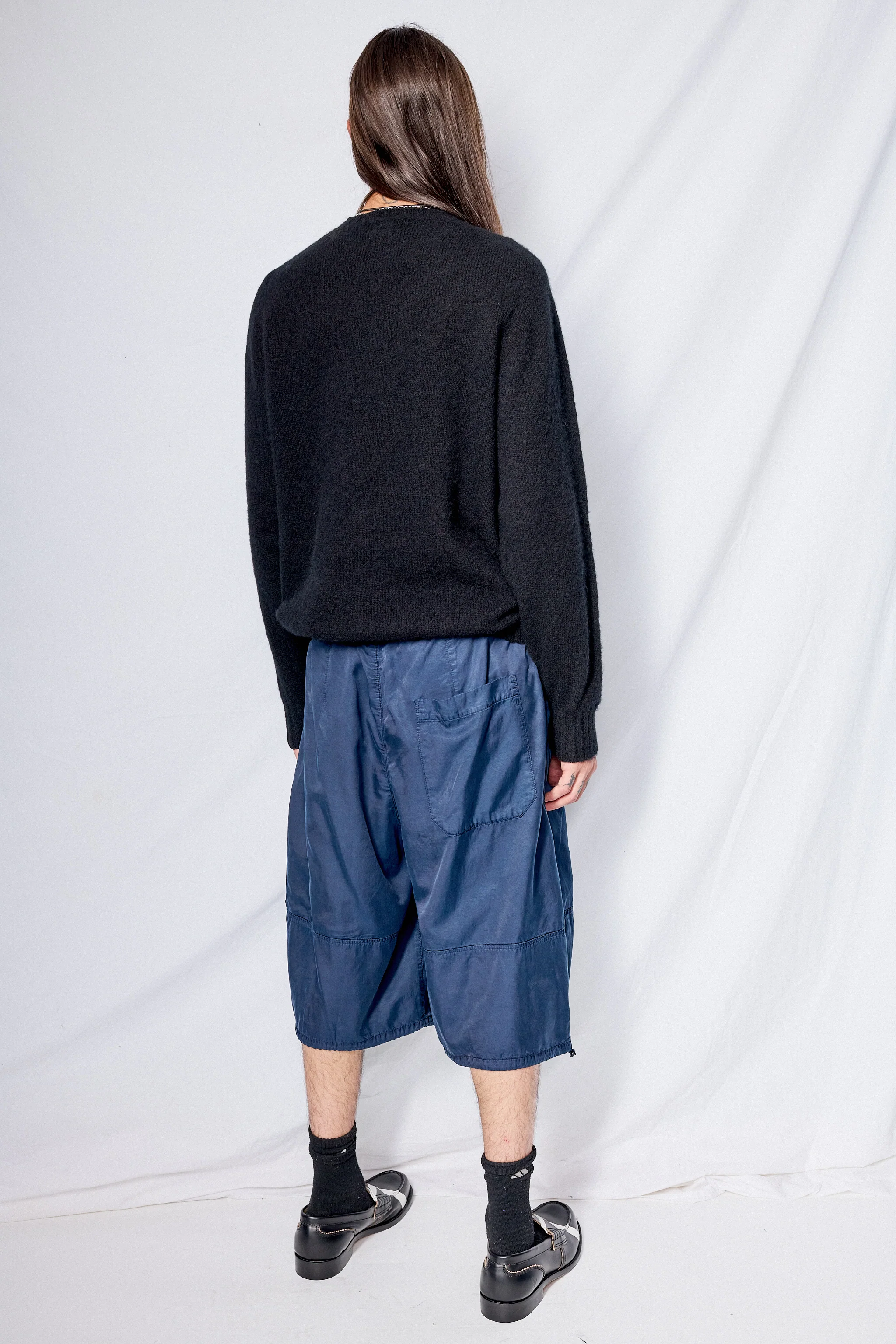 Black Suedehead Crew Neck Knit - Image 5