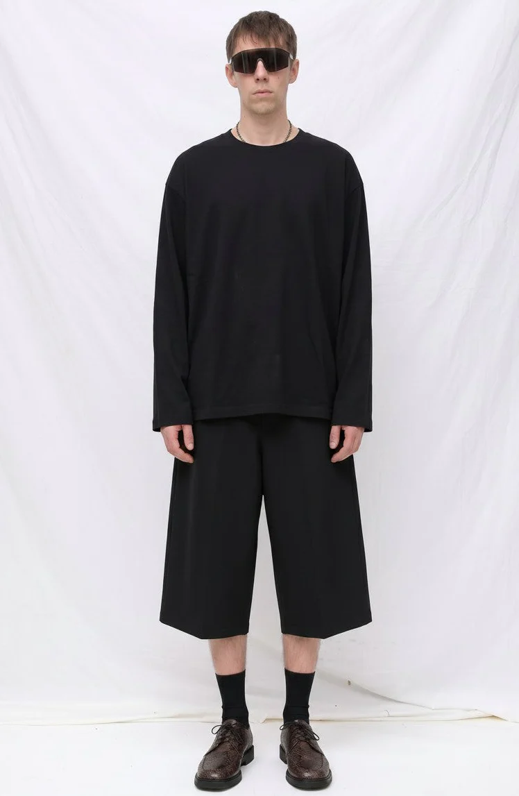 Black Suiting Bodega Shorts