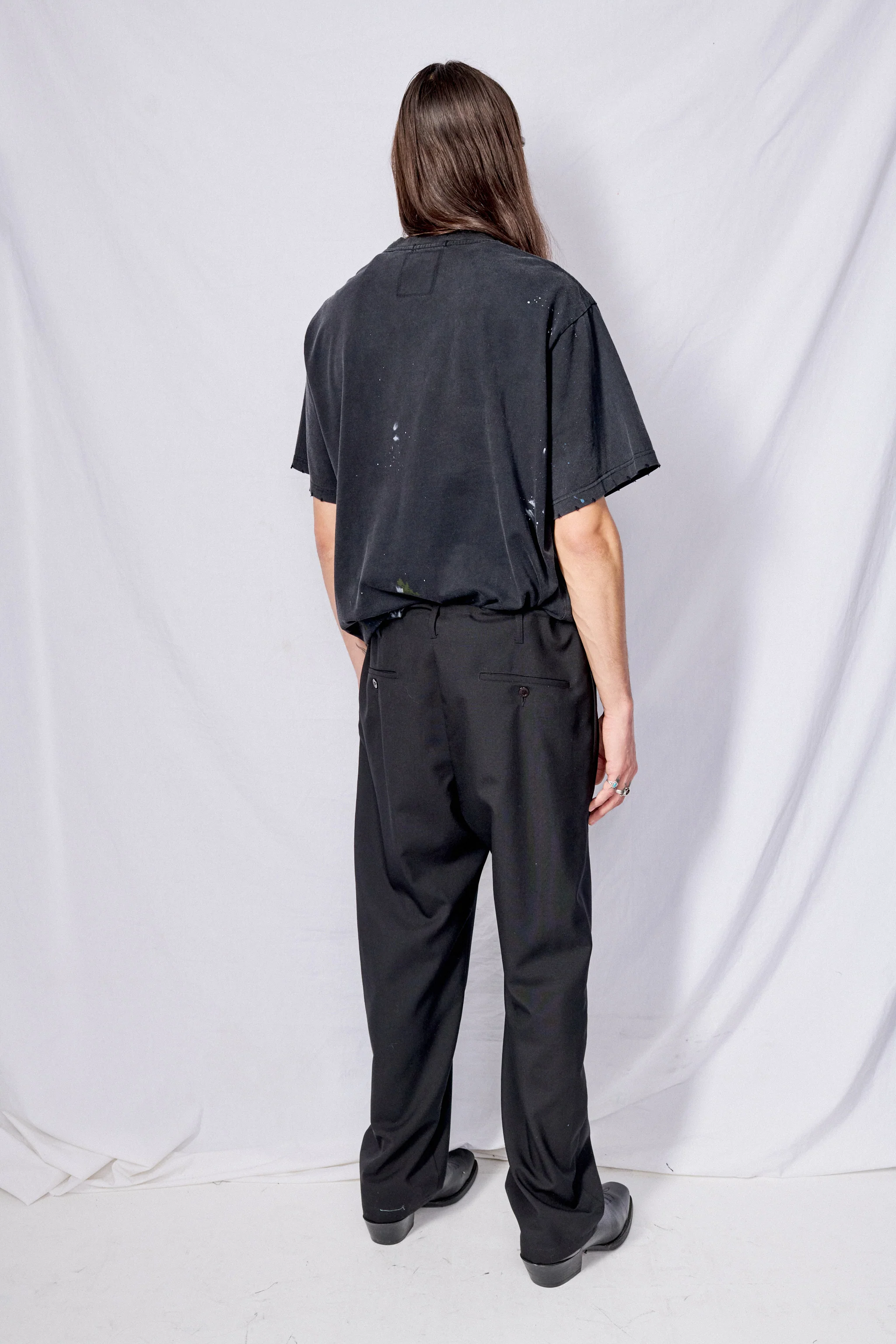 Black Suiting Drawstring Pant - Image 3