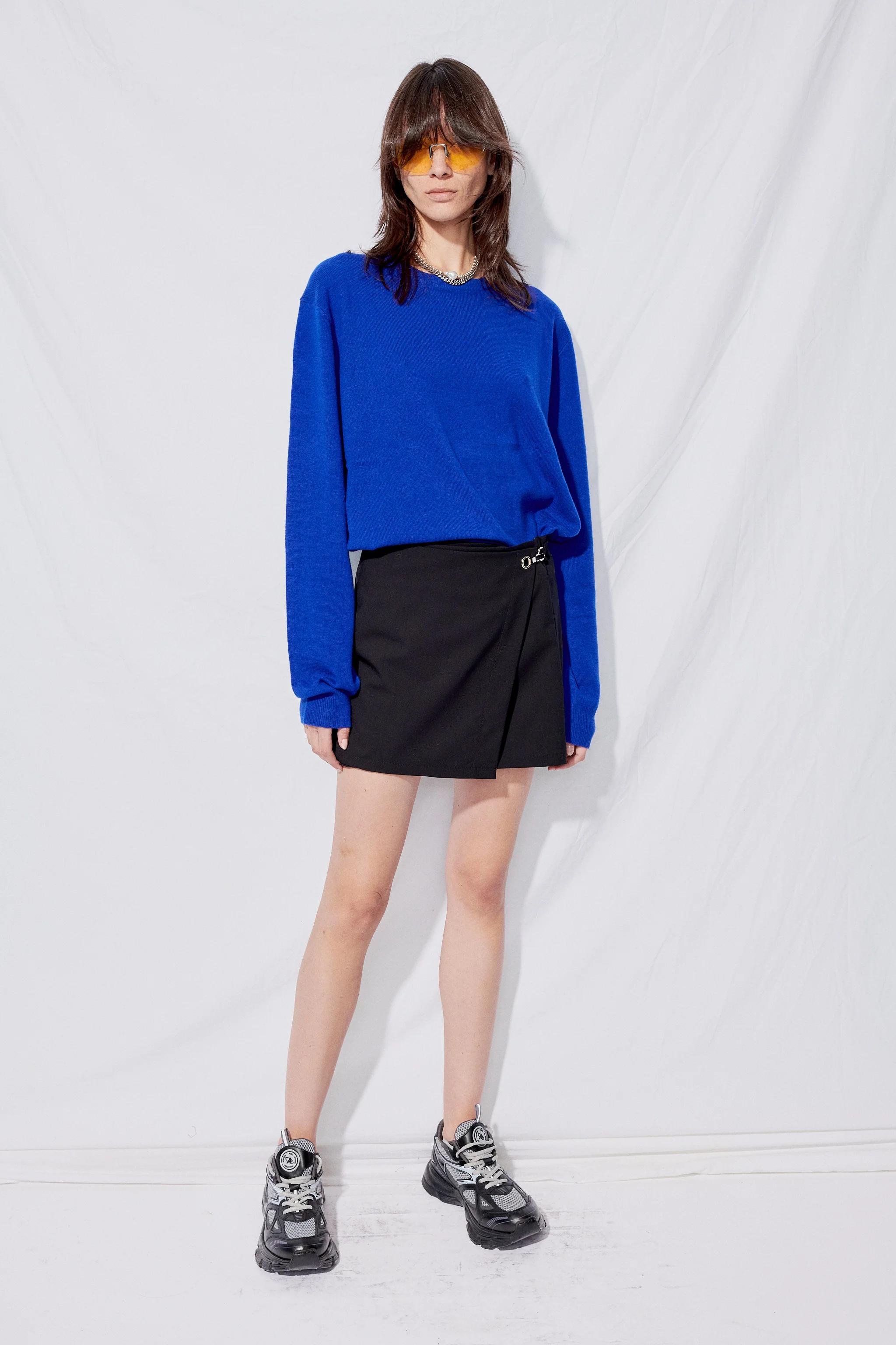 Black Suiting Mini Skirt - Image 3