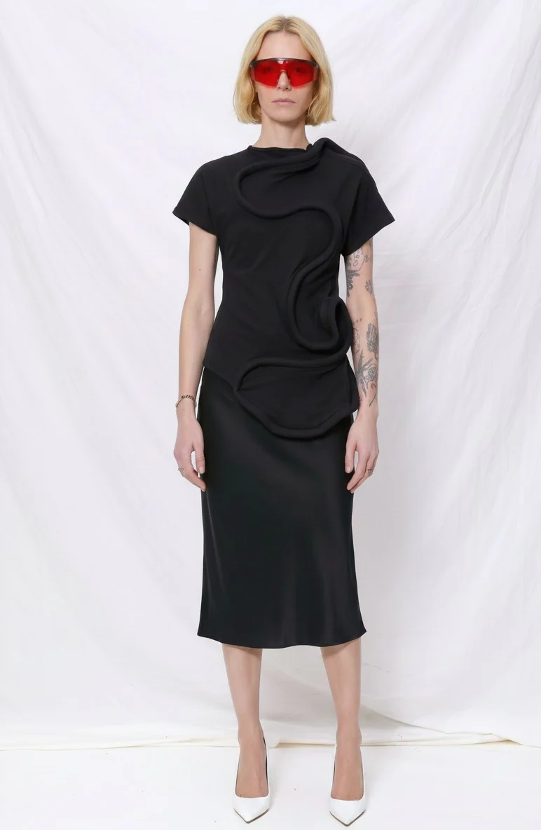 Black Swirly Top - Image 3