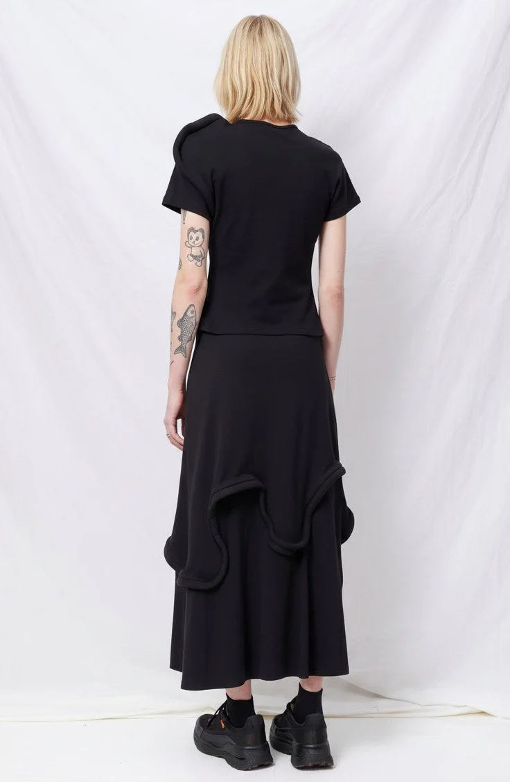 Black Swirly Skirt - Image 3
