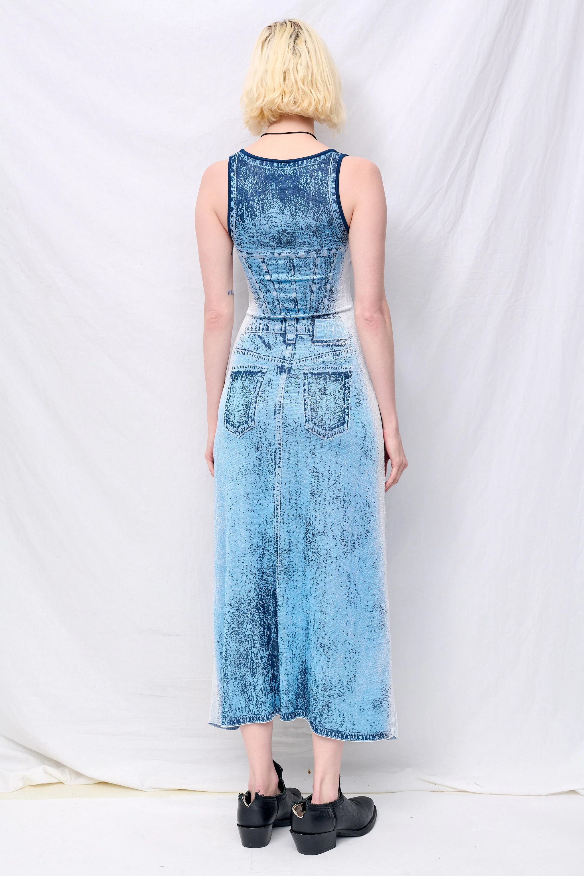 Blue Aspen Denim Tank Dress - Image 2