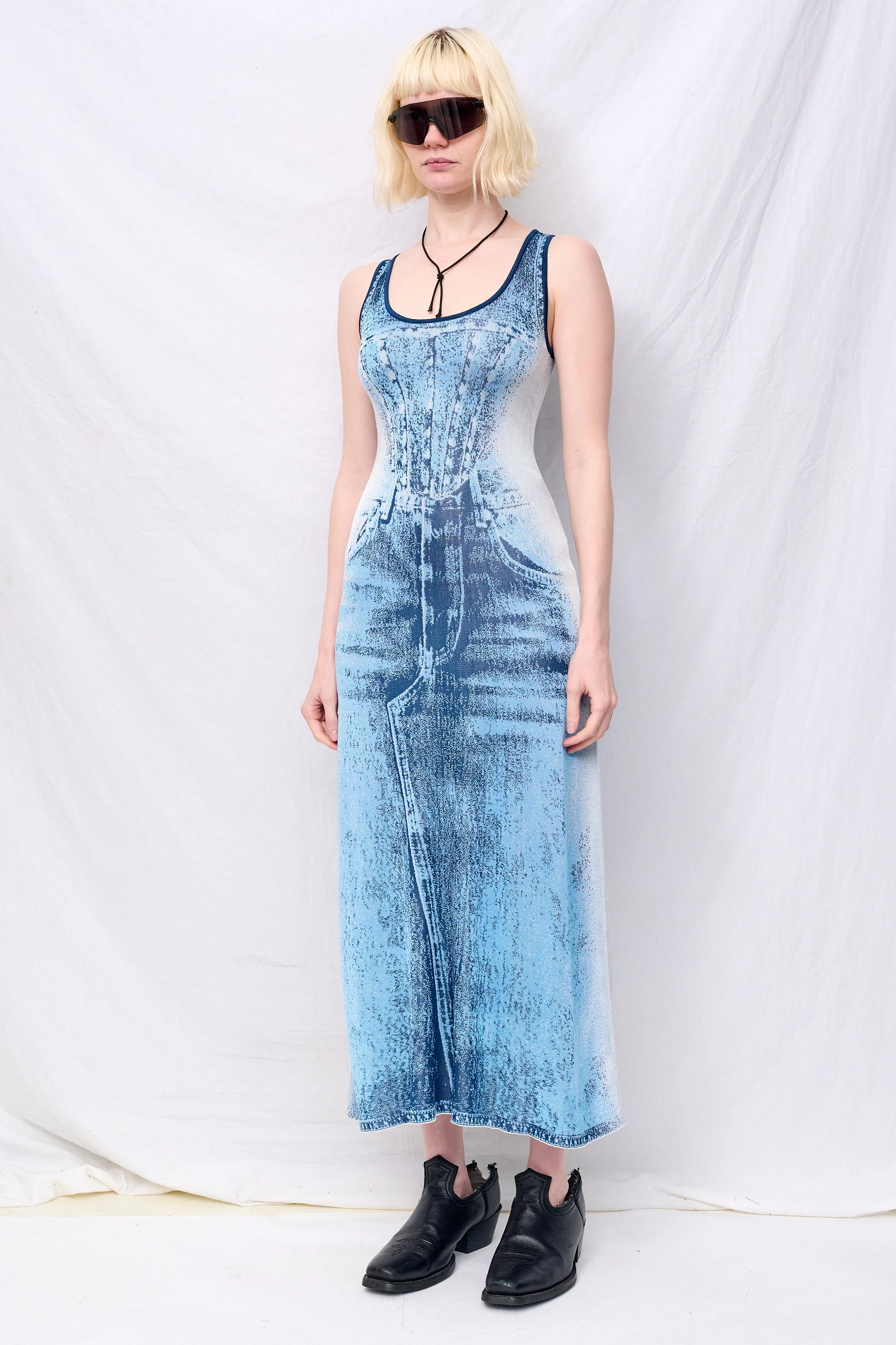 Blue Aspen Denim Tank Dress - Image 3