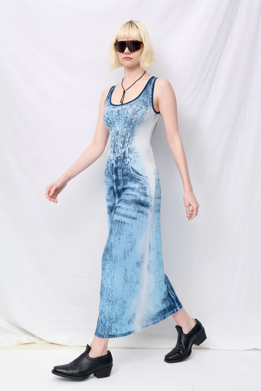 Blue Aspen Denim Tank Dress - Image 4