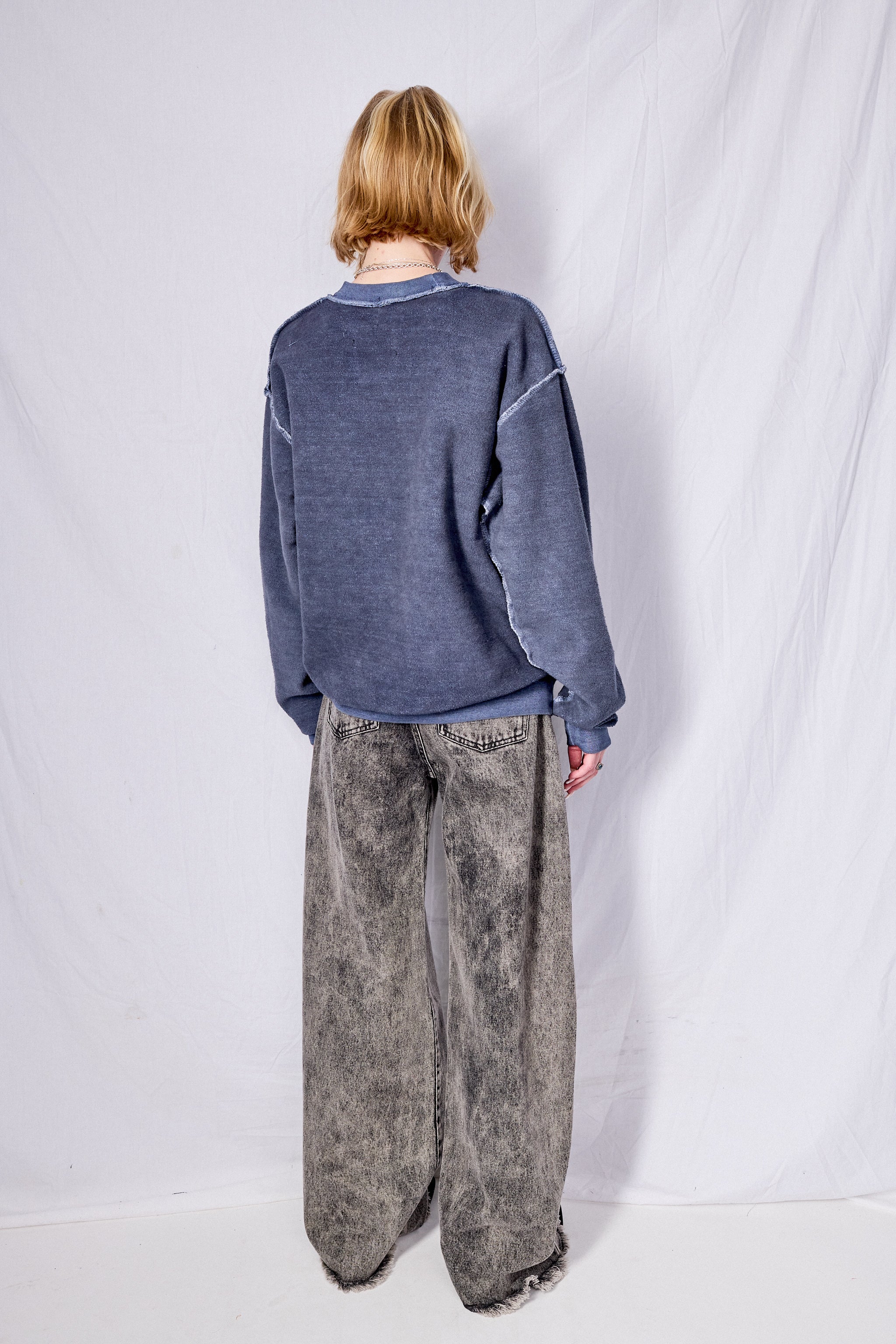 Blue Reversed Sweatshirt - Image 11