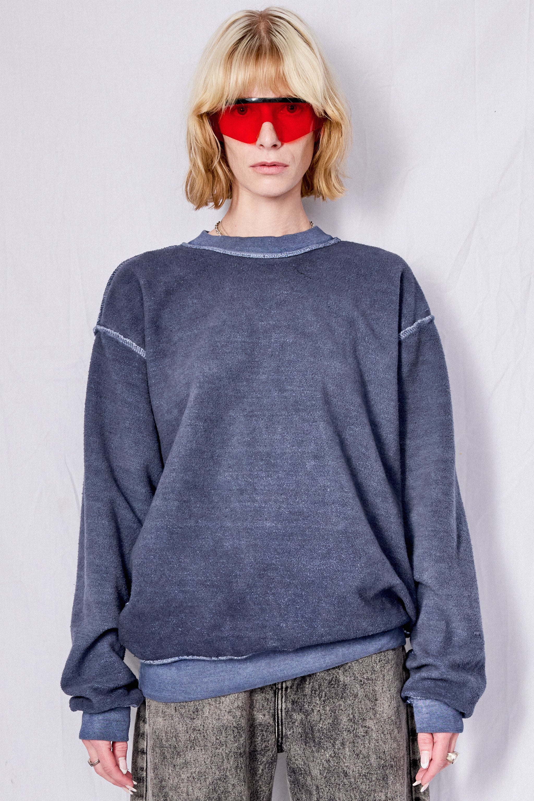 Blue Reversed Sweatshirt - Image 2