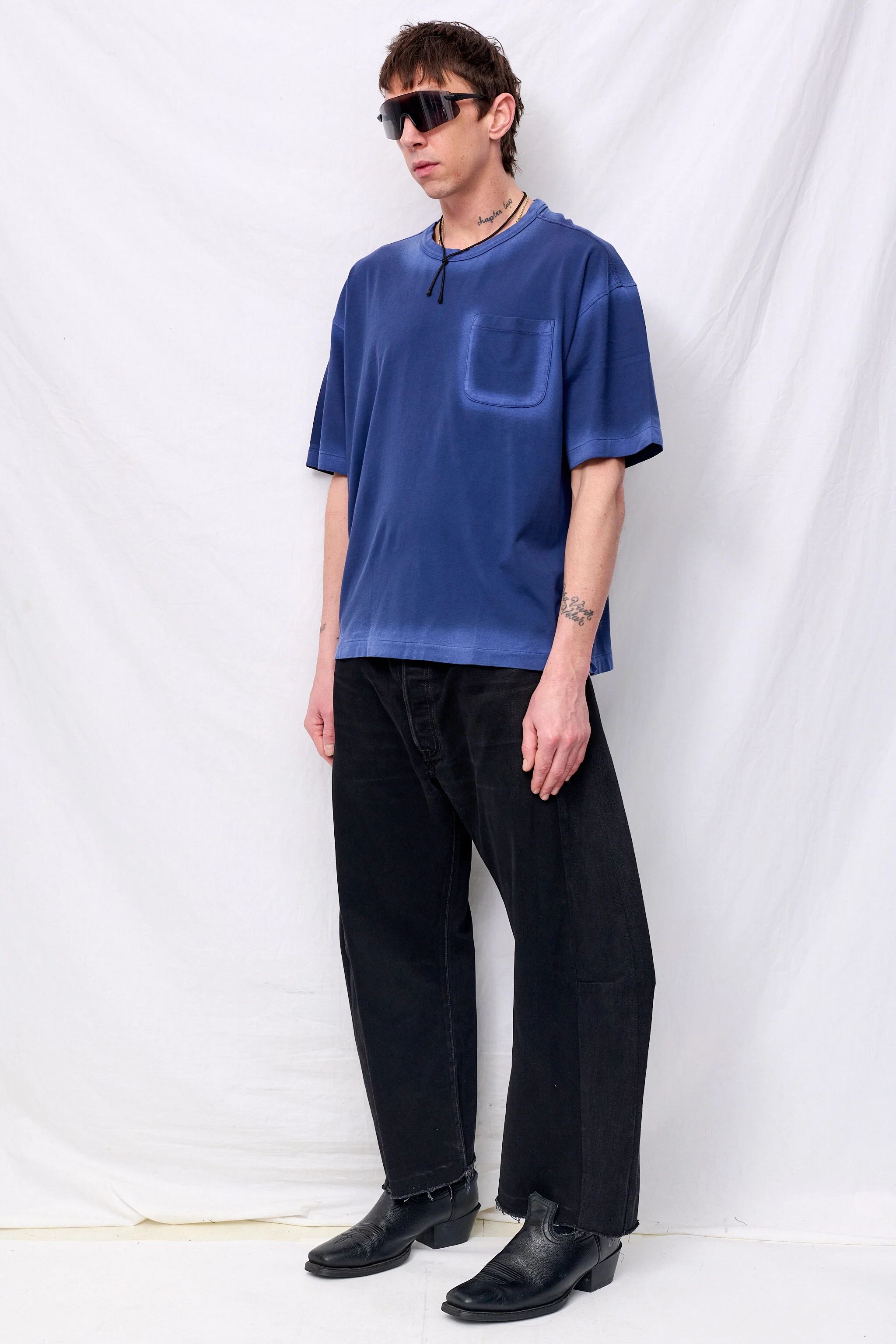 Blue Triple Pocket T-Shirt - Image 5