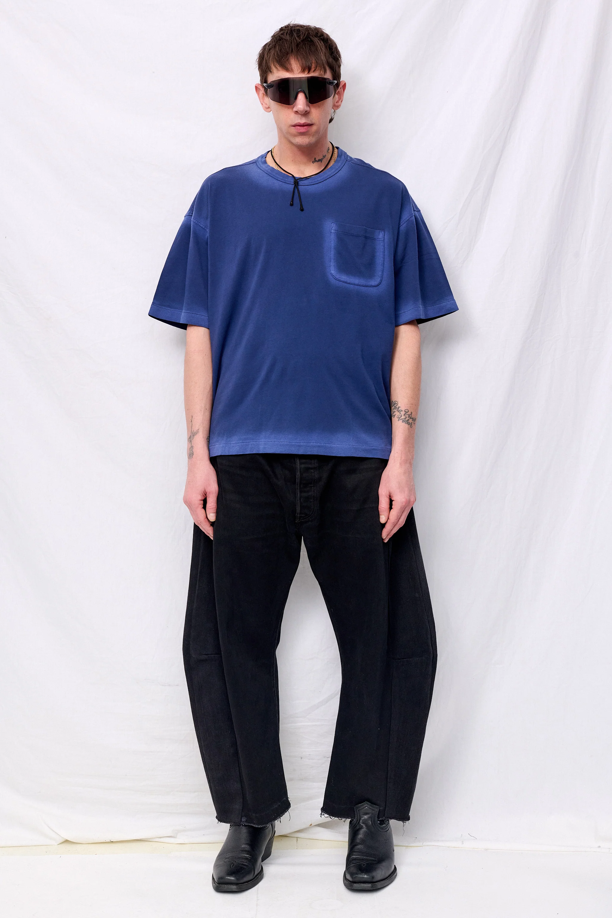 Blue Triple Pocket T-Shirt - Image 6